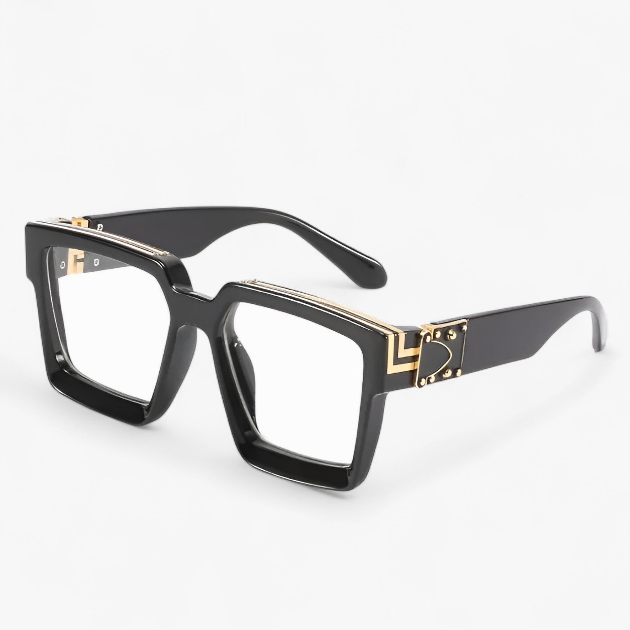 Manuel | Occhiali da sole a specchio quadrati retrò da uomo - Nero Trasparente - Fashion Sunglasses men sunglasses polarized Polarized man sunglasses Sunglasses sunglasses polarized men - Concept Palermo