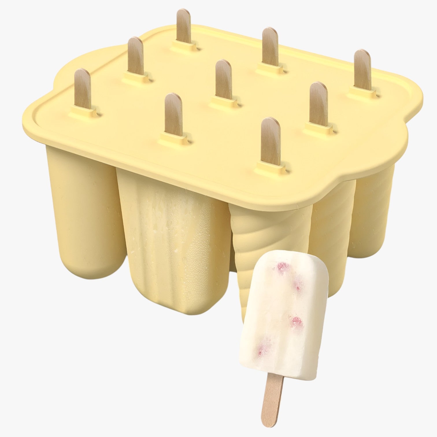 Sunny's | Stampi per Gelato Estivi – Facili Gelati Fai-da-te per Snack Rinfrescanti - 9 grid-giallo - Kitchen kitchen accessory kitchen tools - Concept Palermo