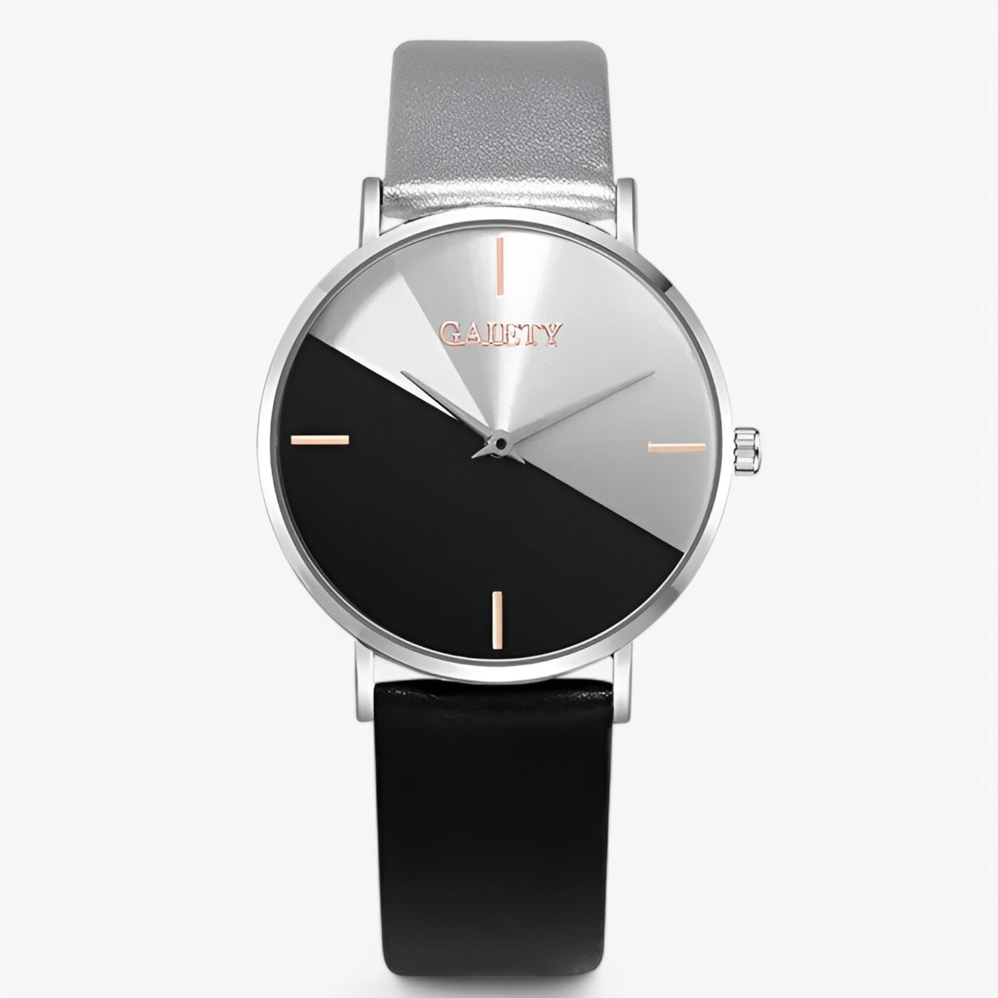Esme | Orologio bicolore elegante con bracciale - Nera - female watch watch for women - Concept Palermo