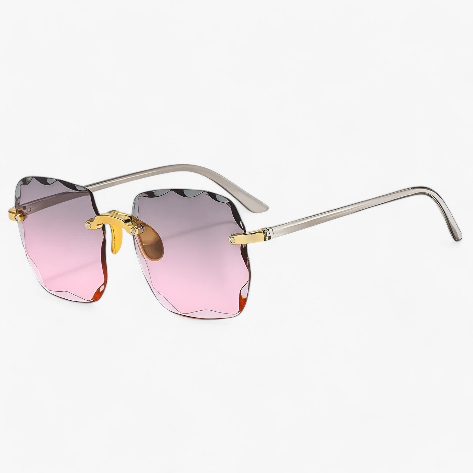 Kamila | Occhiali da sole senza montatura eleganti con protezione UV - Grigio-Bacca - Fashion Sunglasses Sunglasses WOMEN - Concept Palermo