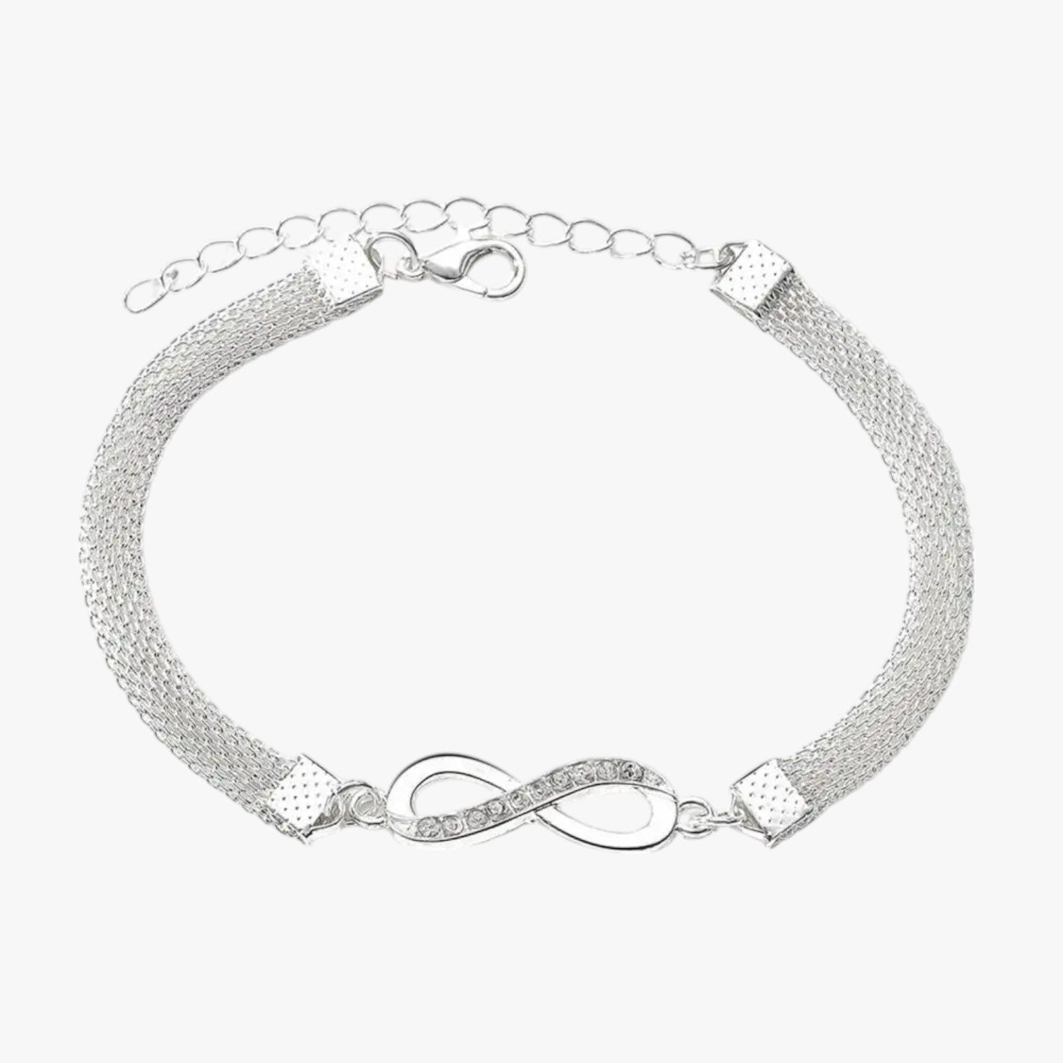 Evelynn | Elegante set di braccialetti con ciondolo a forma di cuore, catene a strati e strass scintillanti - - BRACELET BRACELET FOR WOMEN BRACELETS bracelets for women - Concept Palermo