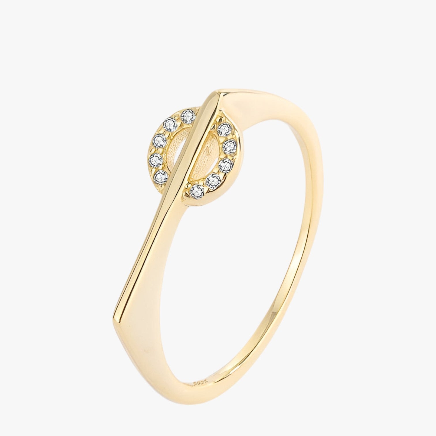 Giselle | Anelli di Coppia Creativi in Argento e Oro con Diamanti - Giallo - Ring Rings women ring womens ring - Concept Palermo