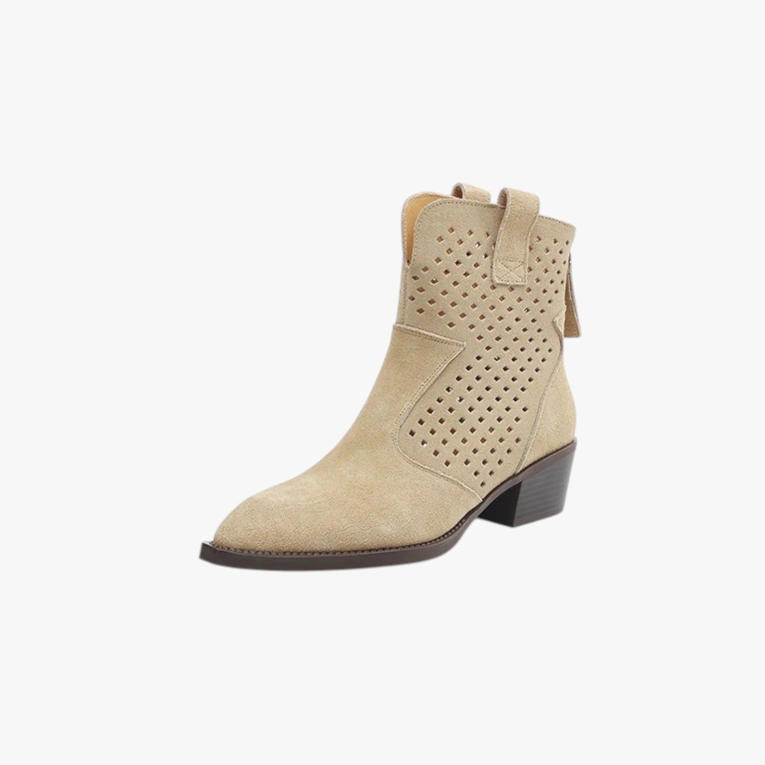 Alison | Stivaletti Chelsea da donna - Comodi, eleganti e in pelle scamosciata - Albicocca - Boots & Shoes Leather Boots womens boots - Concept Palermo