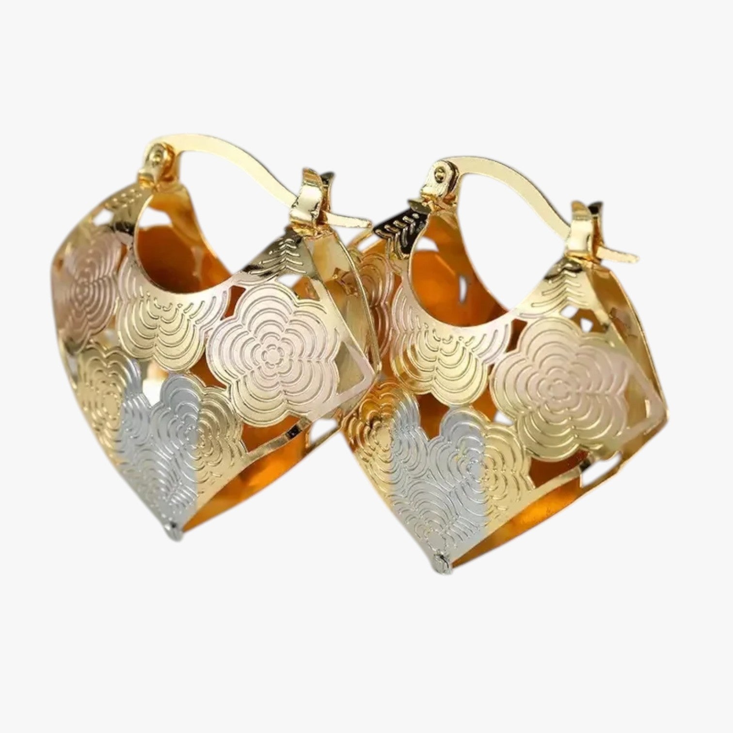 Amara | 2025 Spilla Rosa Multicolore Stile Unico Europeo-Americano - Oro - EARRINGS Earrings for Women Girls New Fashion Earrings womens earring - Concept Palermo