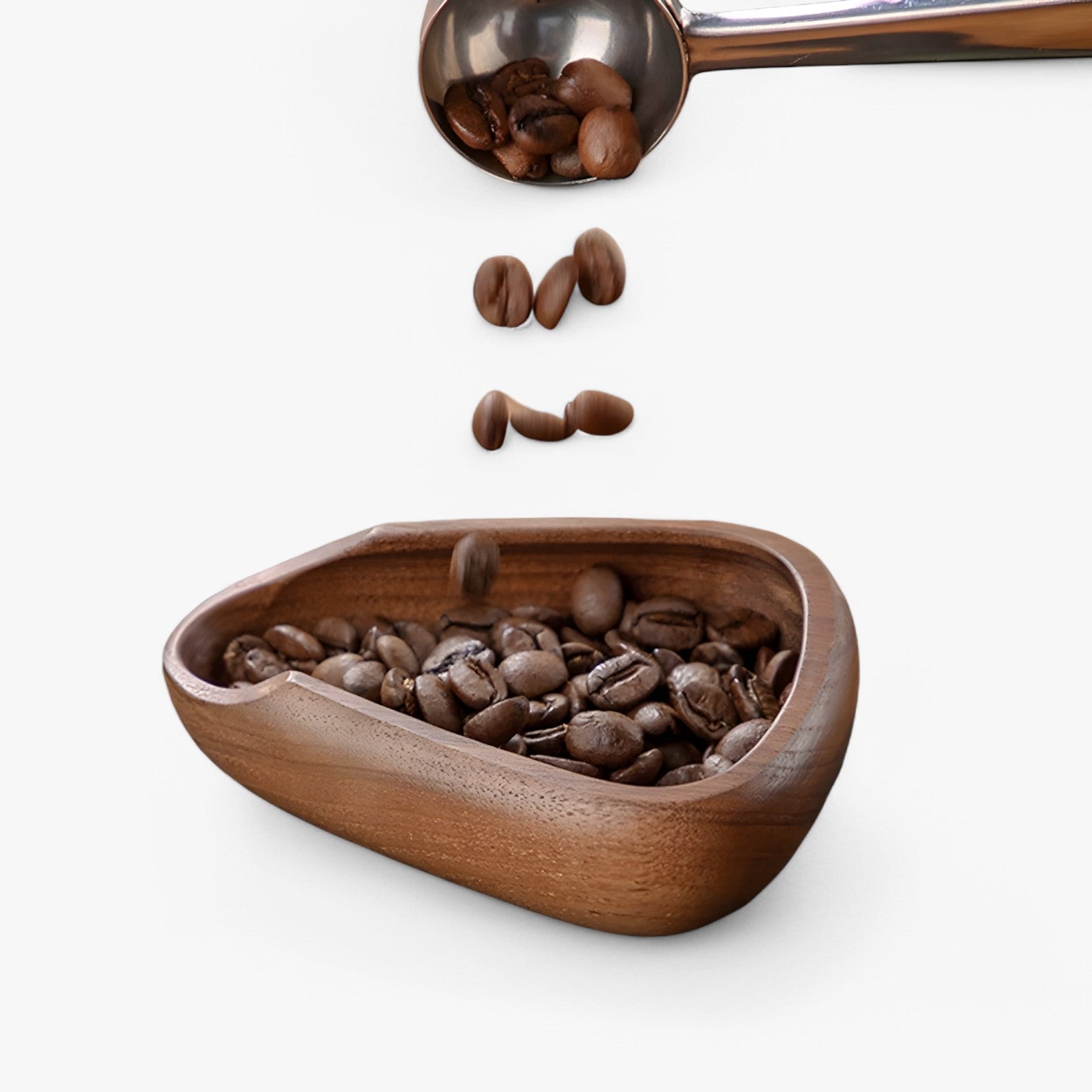 Chad | Tazza per dosare il caffè in noce – Misurazione precisa e design elegante - - Kitchen kitchen accessory kitchen tools - Concept Palermo