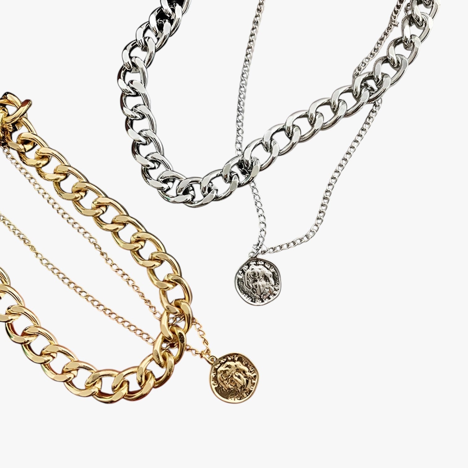 Genevieve | Collana con Monete a Più Strati - - Necklace NECKLACES Necklaces for Women - Concept Palermo
