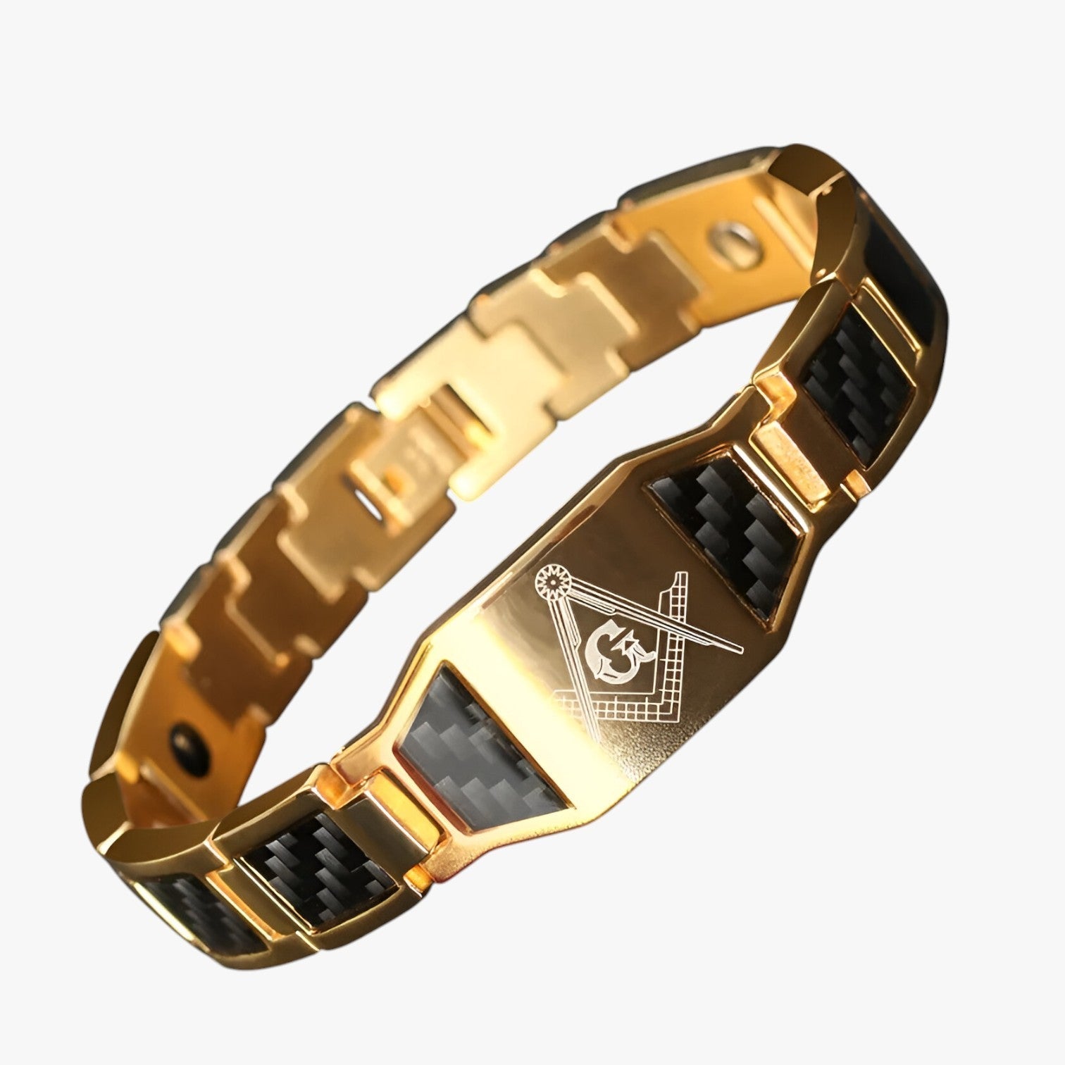 Javi | Energia & Stile – La potenza dell'equilibrio magnetico per il tuo polso - oro 21.5cm - BRACELET mens accessory mens bracelet - Concept Palermo