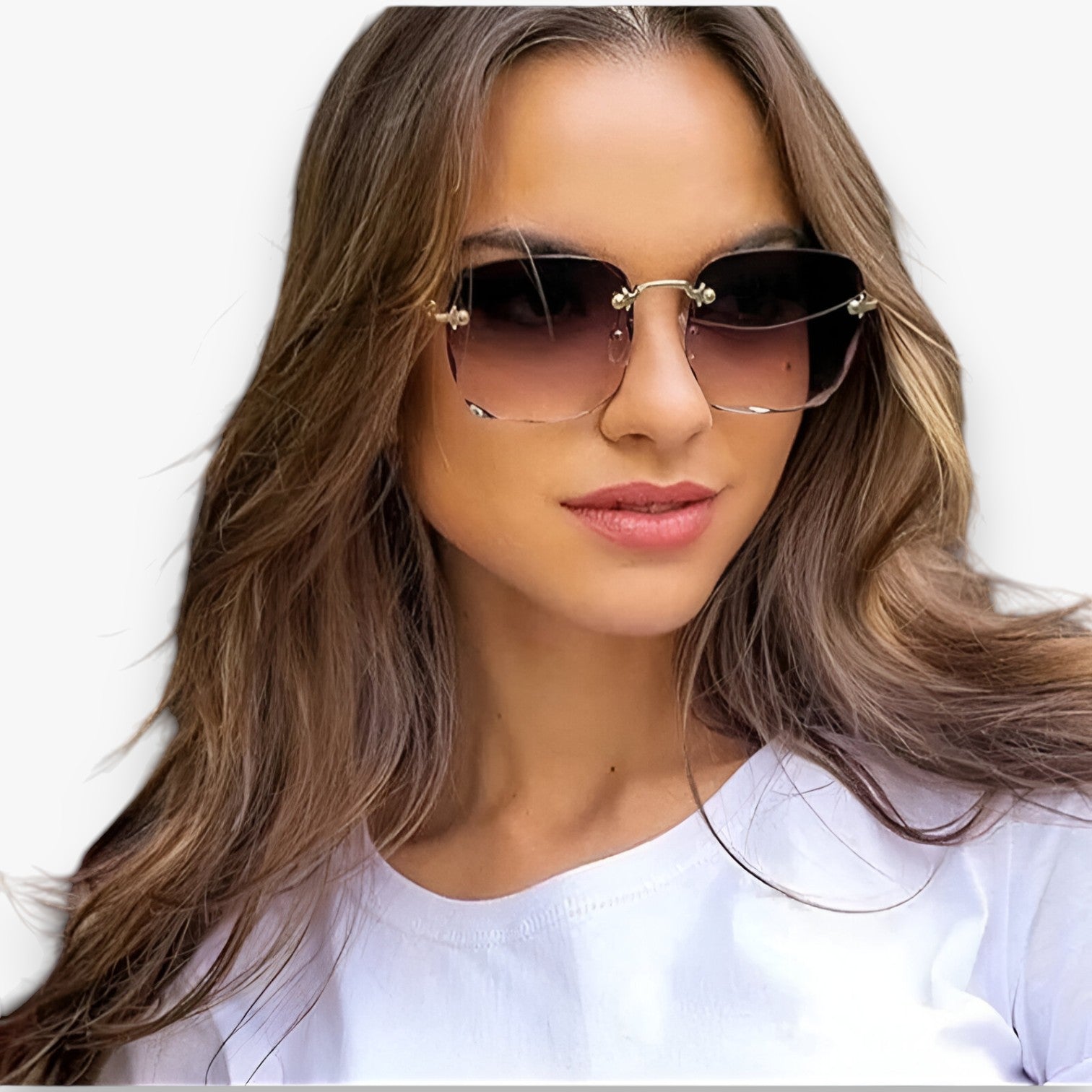 Kamila | Occhiali da sole senza montatura eleganti con protezione UV - - Fashion Sunglasses Sunglasses WOMEN - Concept Palermo