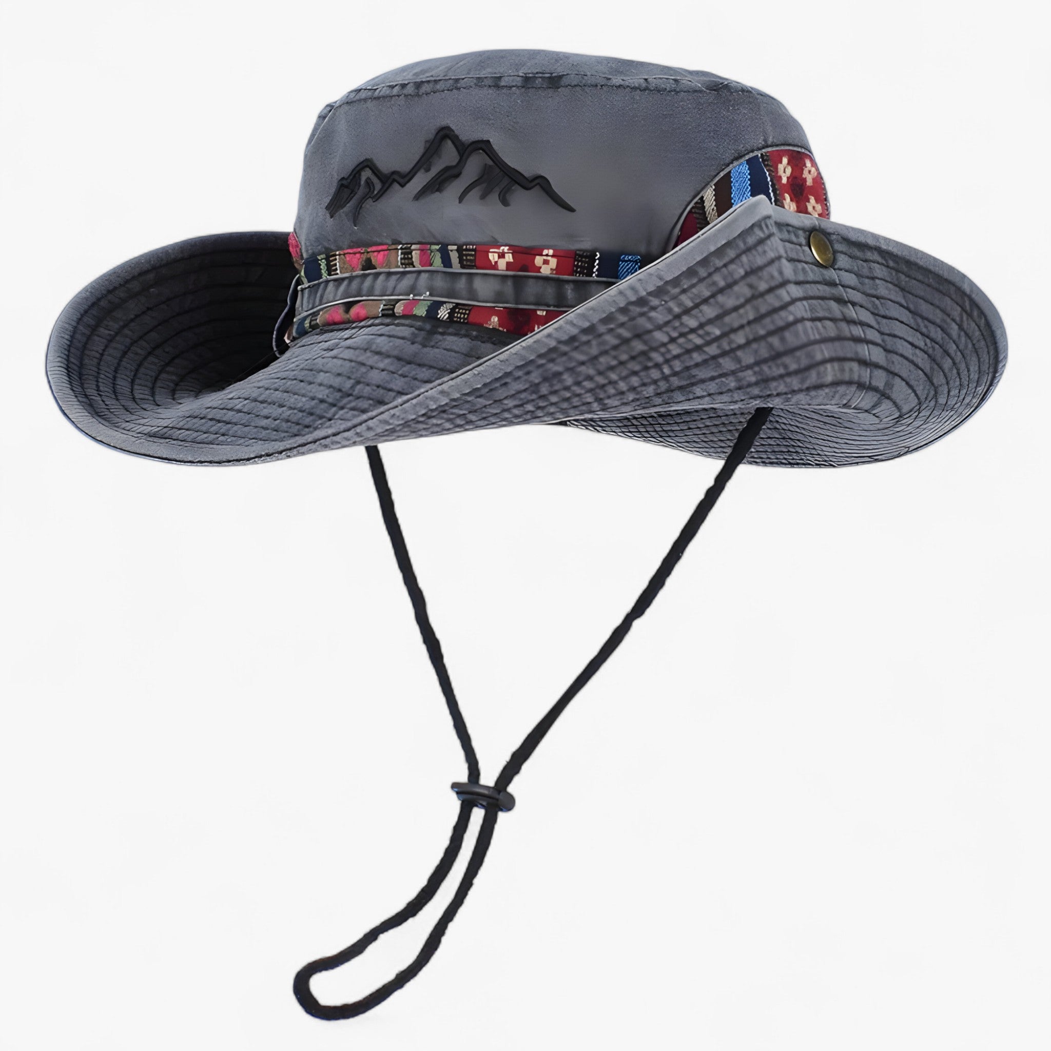 Gino | Cappello Estivo Panama Unisex - Grigio Scuro Circa 58cm - - Concept Palermo
