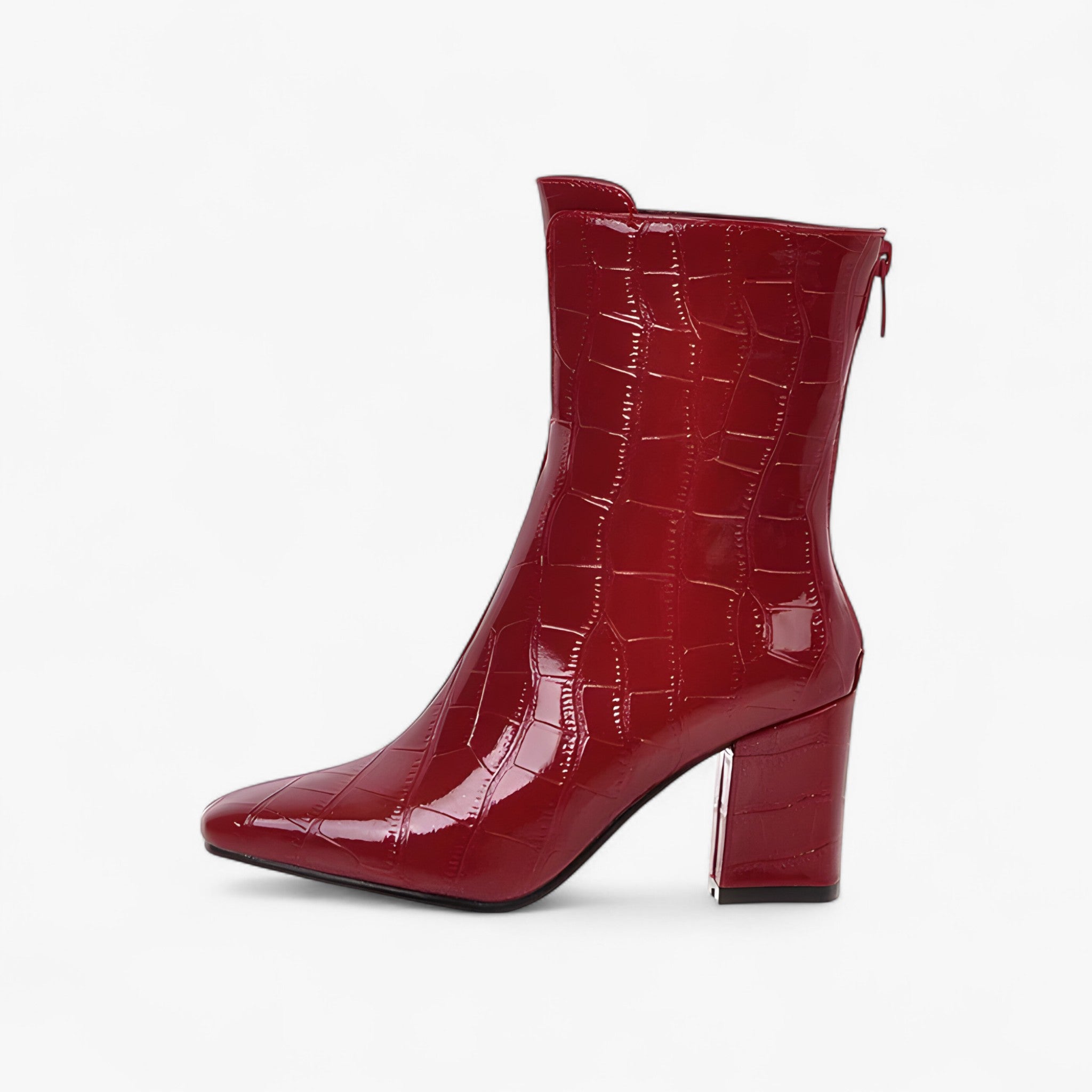 Charlotte | Stivaletti in pelle effetto coccodrillo lucido - - BOOTS Boots & Shoes - Concept Palermo