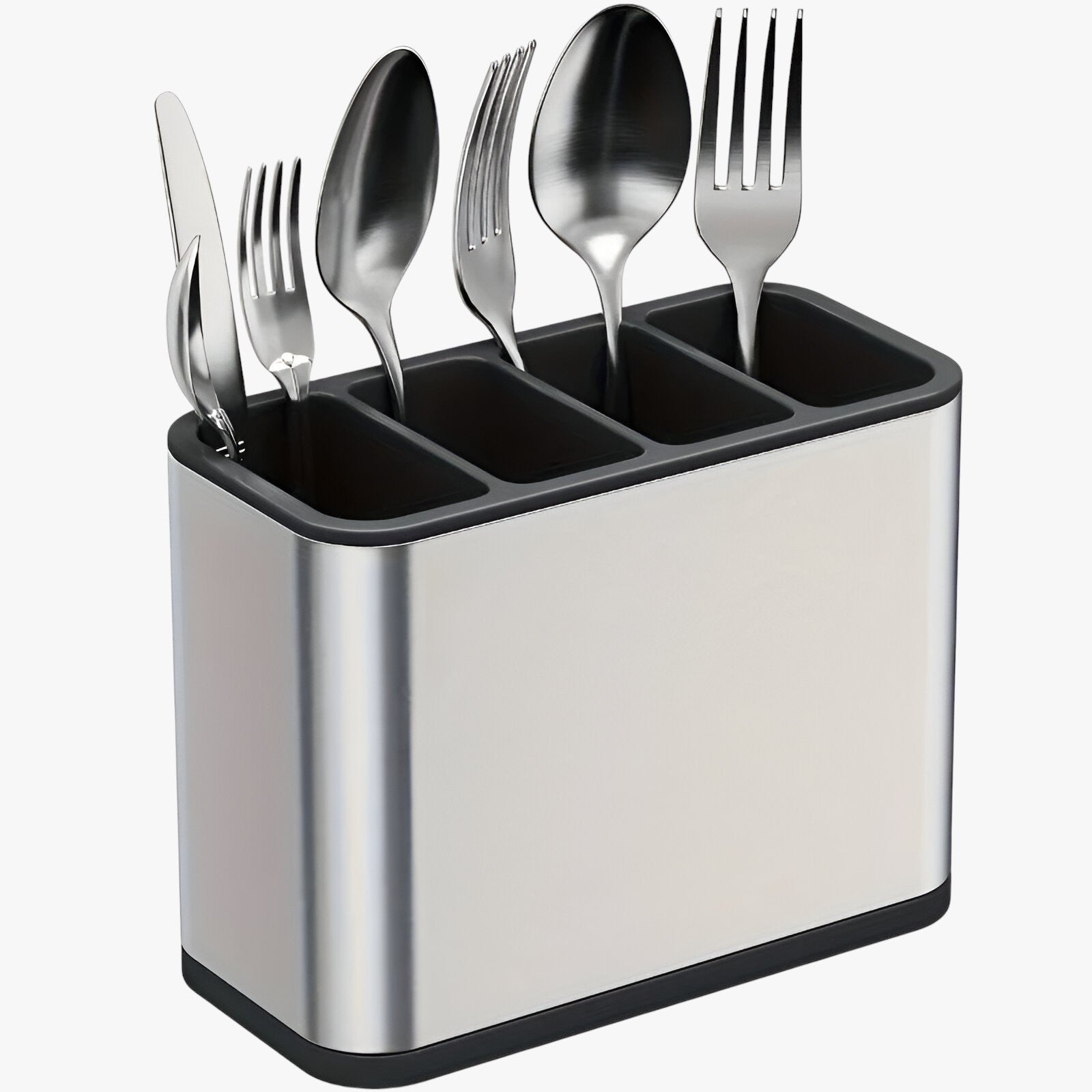 Gemma | Organizzatore per posate asciutte e pulite - color argento - keuken Kitchen kitchen accessory kitchen tools - Concept Palermo