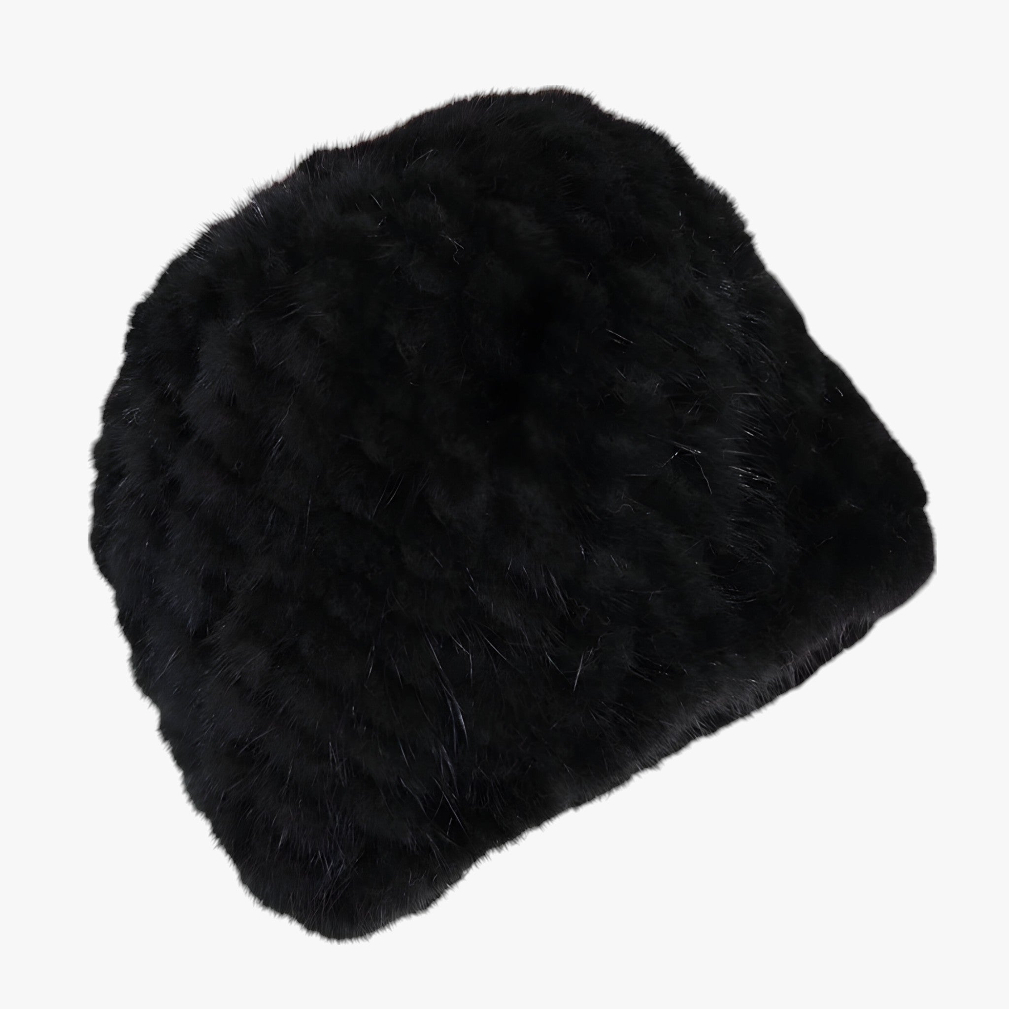 Celeste | Cappello di Pelliccia di Visone Lussuoso - Calore invernale ed Eleganza - nero Buona elasticità - - Concept Palermo