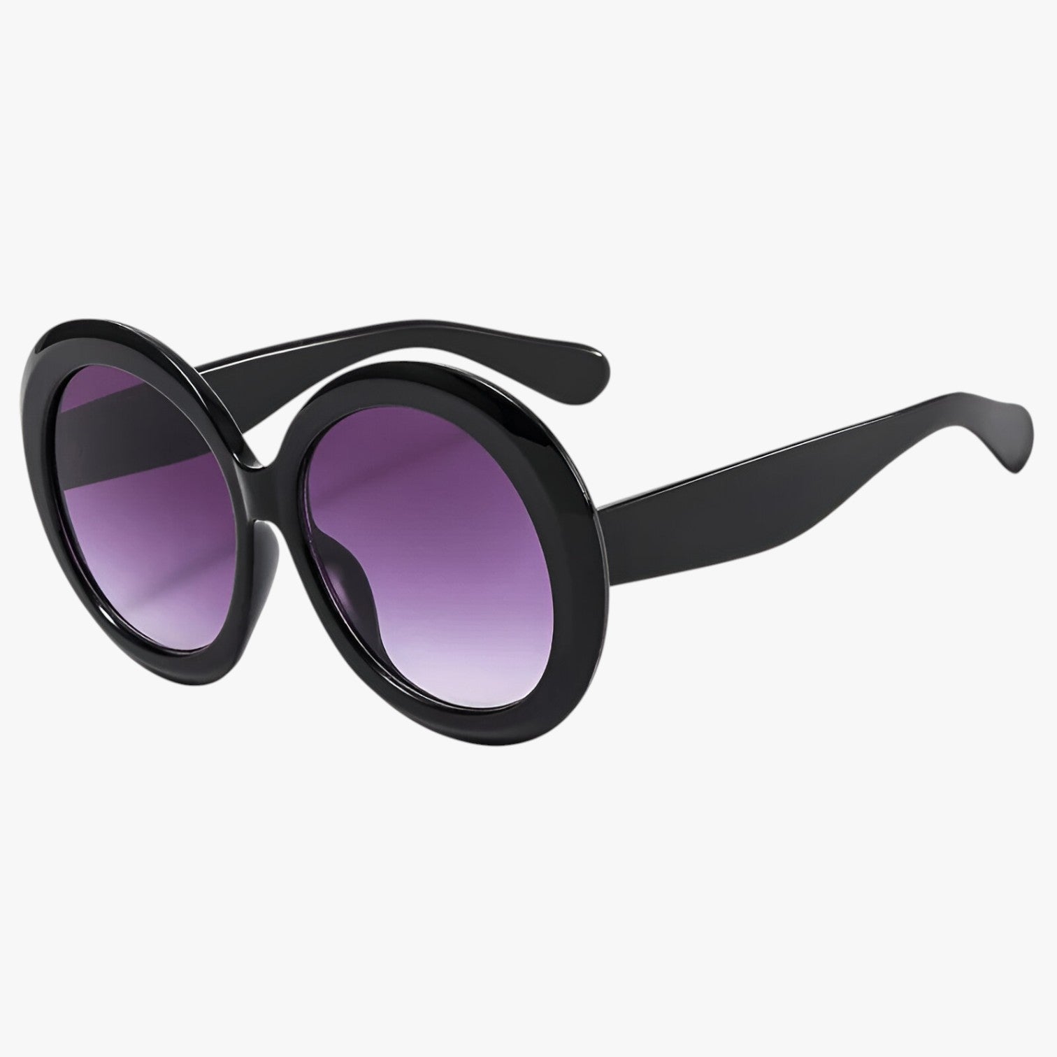 Daphne | Occhiali da sole rotondi oversize di lusso - C1 Nero Grigio Come nella foto - Fashion Sunglasses Round Sun Glasses sun glasses Sunglasses - Concept Palermo