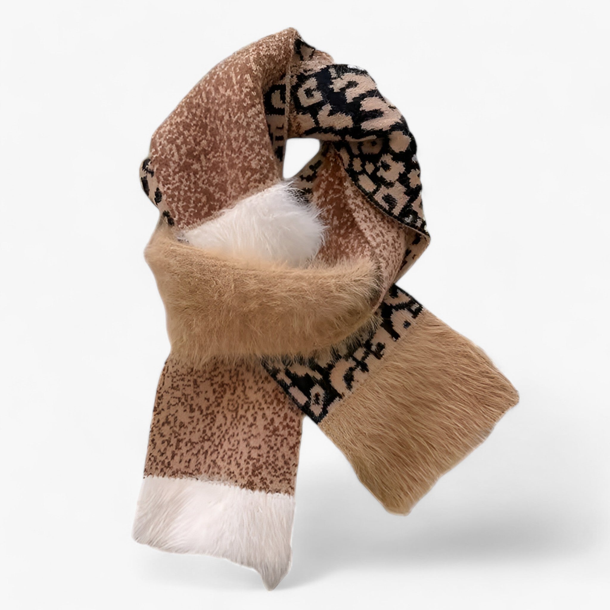 Leonie | Sciarpa leopardata: un must caldo ed elegante - marrone chiaro - - Concept Palermo