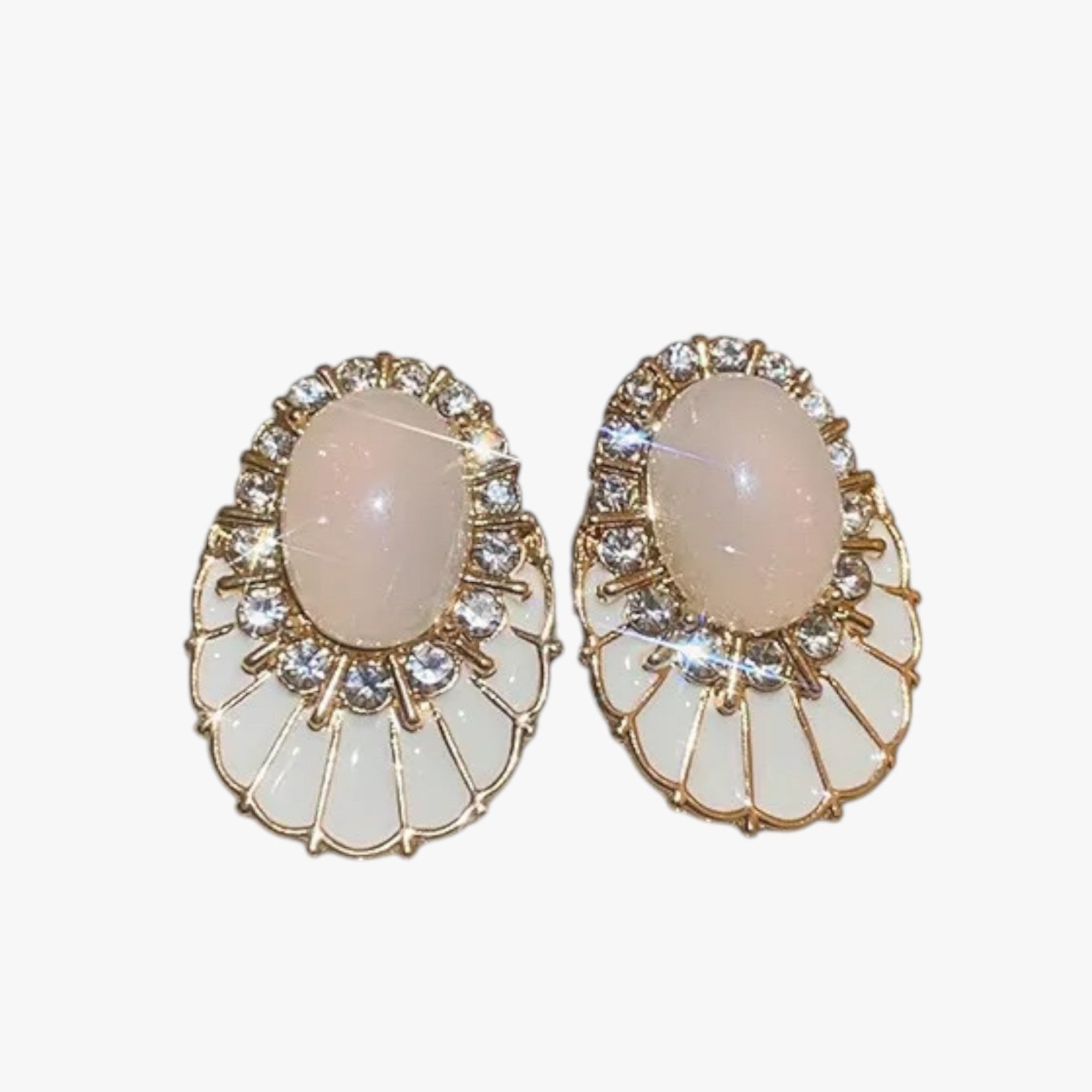 Thea | Eleganti orecchini pendenti in olio bianco - - EARRINGS Earrings for Women Girls New Fashion Earrings womens earring - Concept Palermo