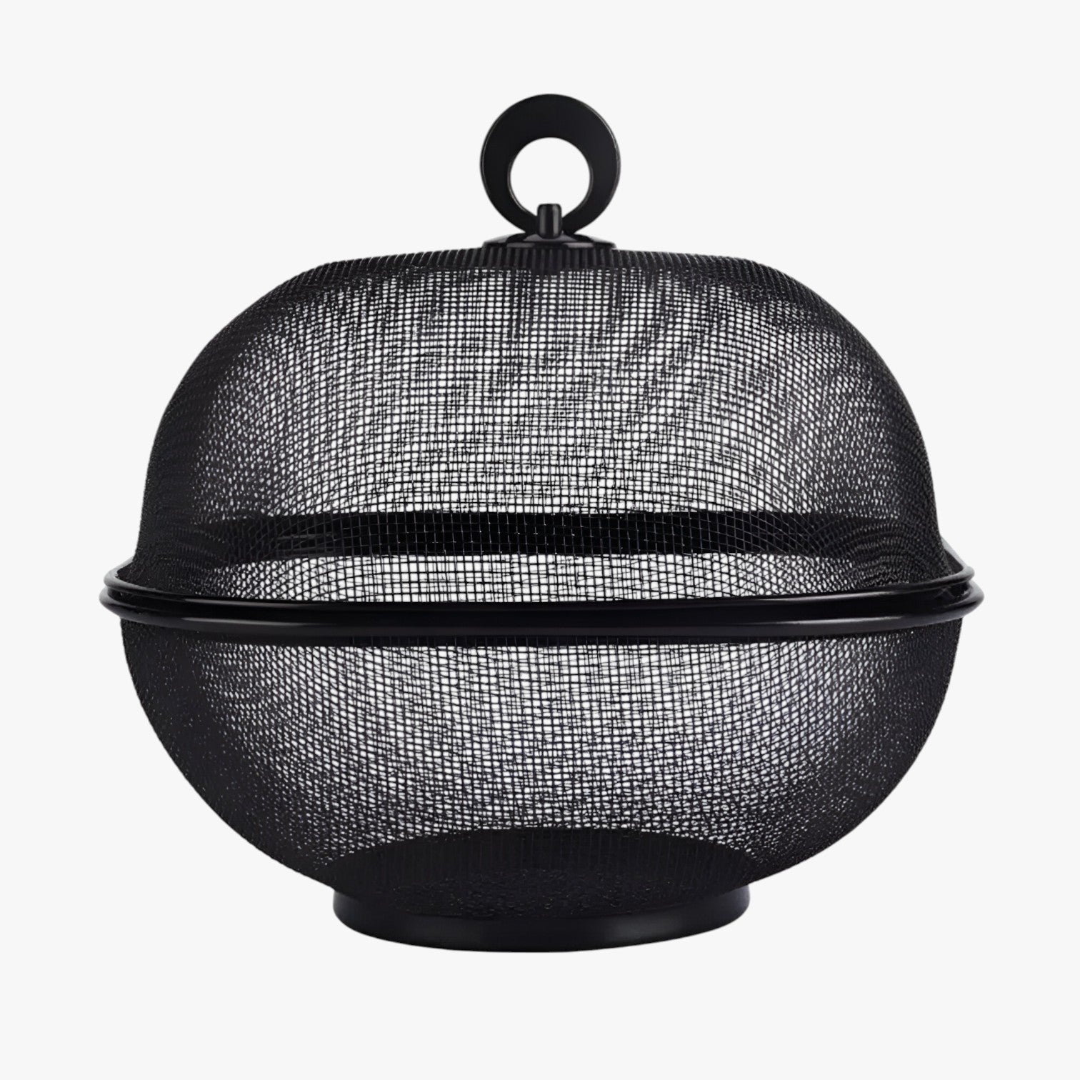 Edith | Vliegvrij & Ruim: Ciotola per frutta in acciaio inox con coperchio e grande capacità - Nero - Kitchen kitchen accessory kitchen tools - Concept Palermo