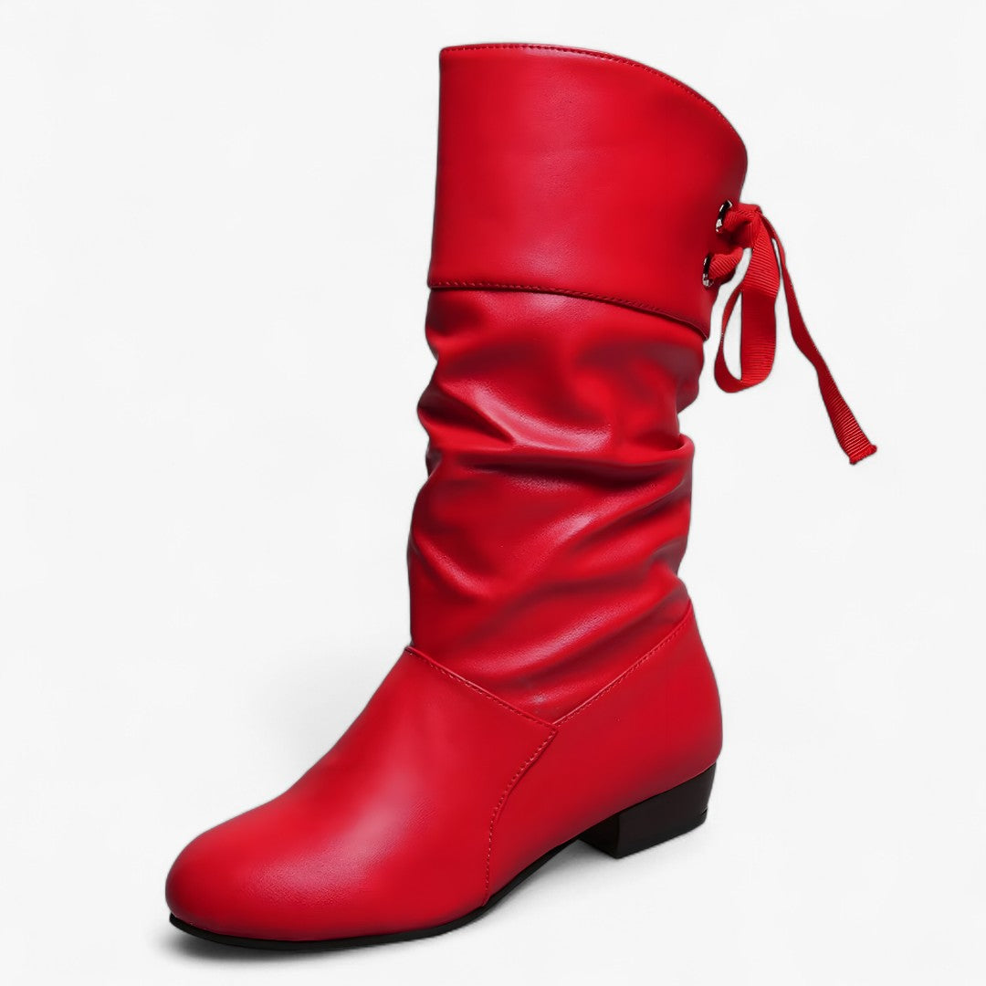 Alice | Stivali western al polpaccio con tacco spesso - Rossa - BOOTS Boots & Shoes - Concept Palermo