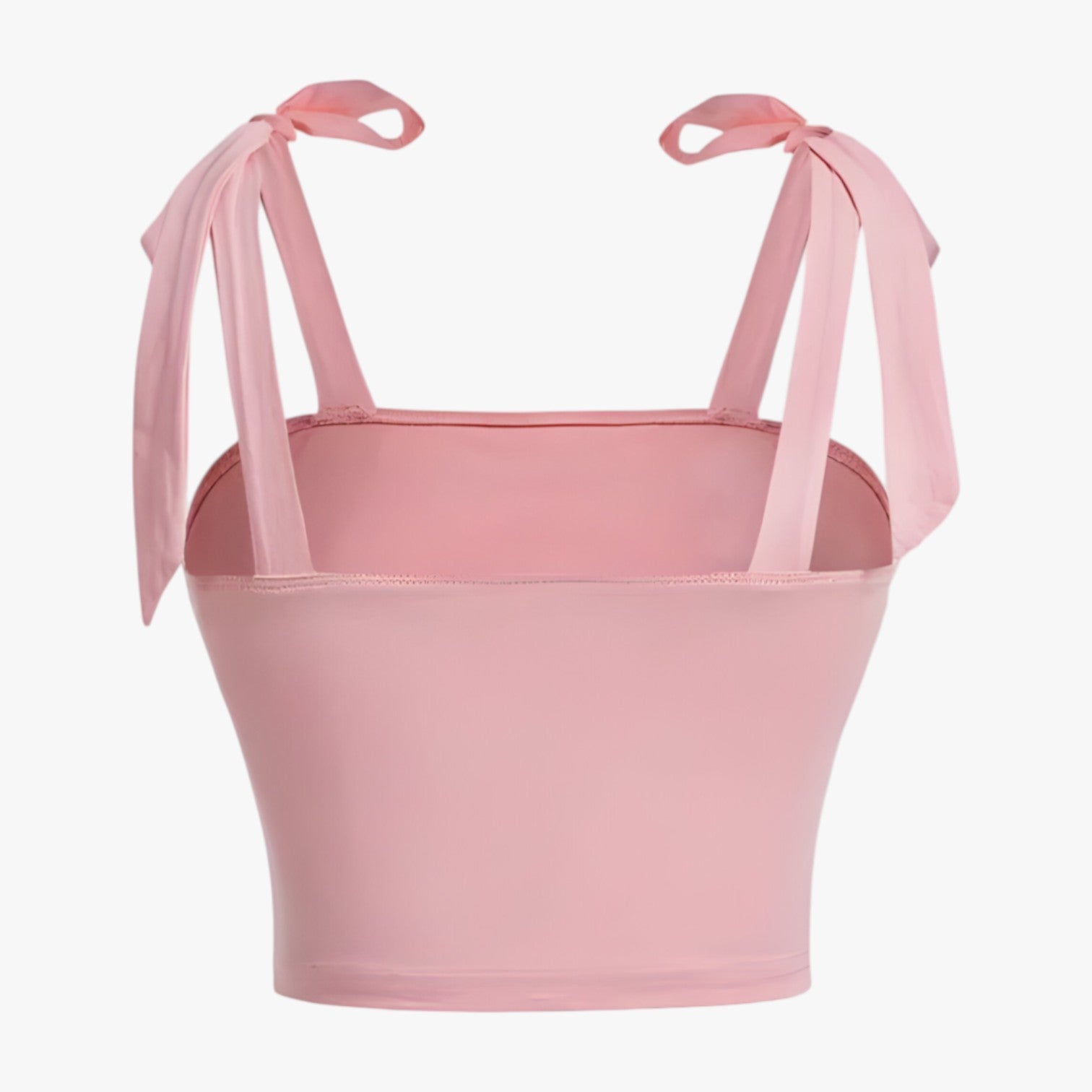 Talia | Top corto senza spalle rosa - - - Concept Palermo