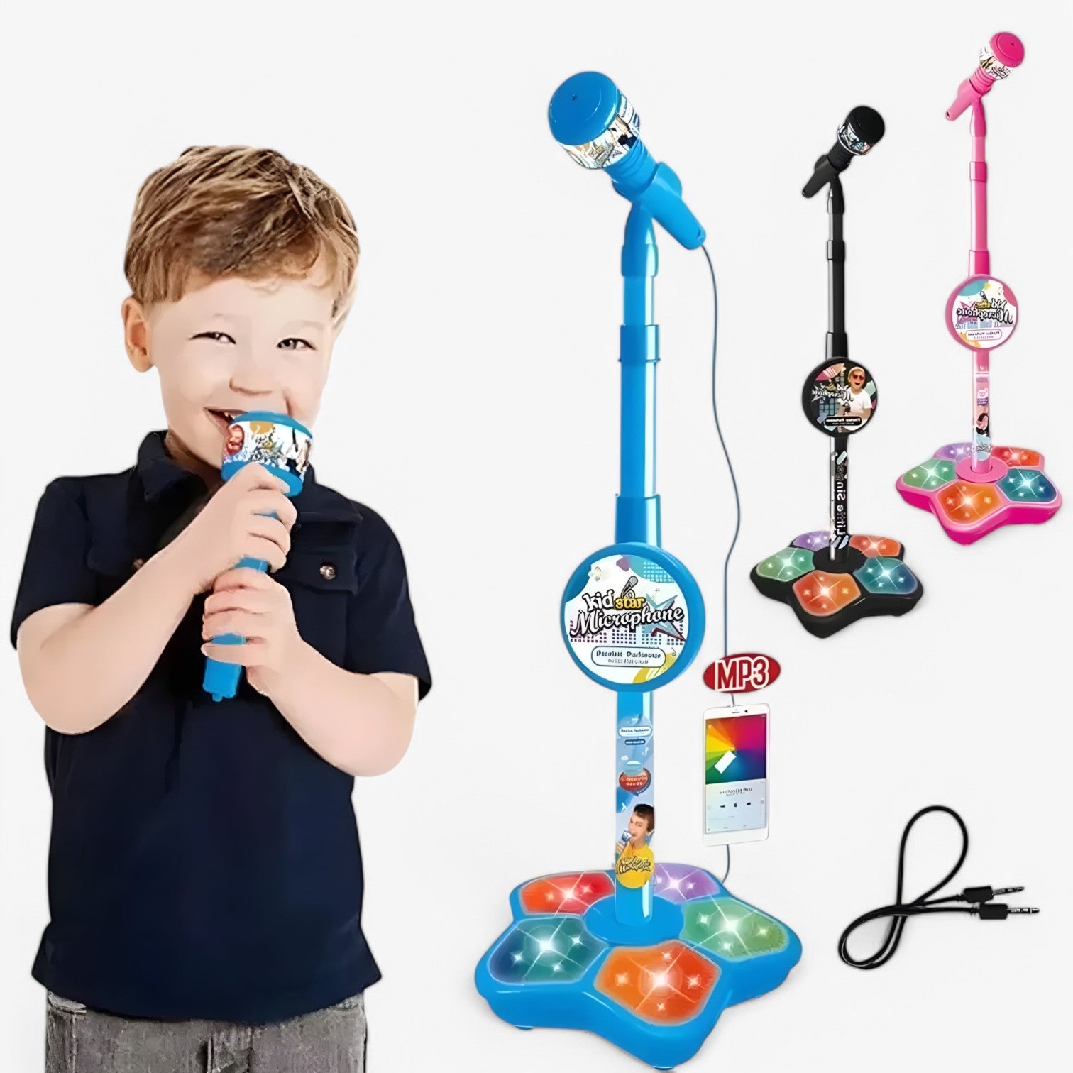 Chiara | Microfono per bambini con supporto – Cantare, imparare e giocare - - toys toys & gifts toys for kids - Concept Palermo