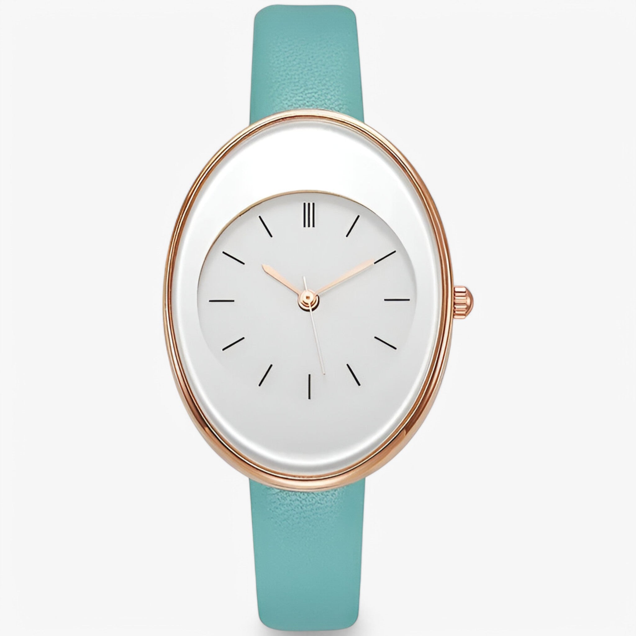 Mirella | Orologio da donna alla moda con cinturino minimal - Blu verde acqua - female watch watch for women - Concept Palermo