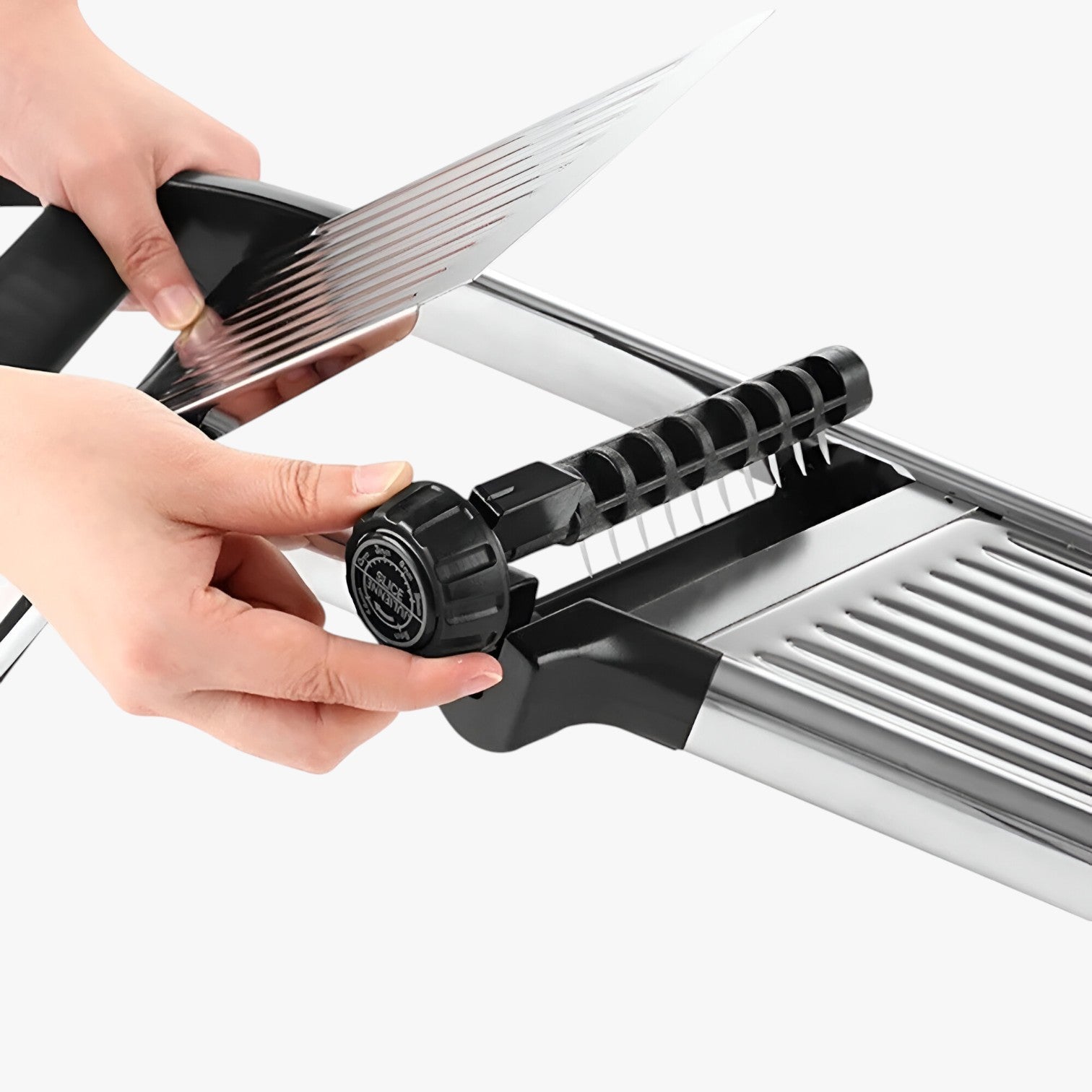 Bastian | Mandolina Regolabile in Acciaio Inossidabile – Affettare Verdure Velocemente e in Sicurezza - - Kitchen kitchen accessory kitchen tools - Concept Palermo