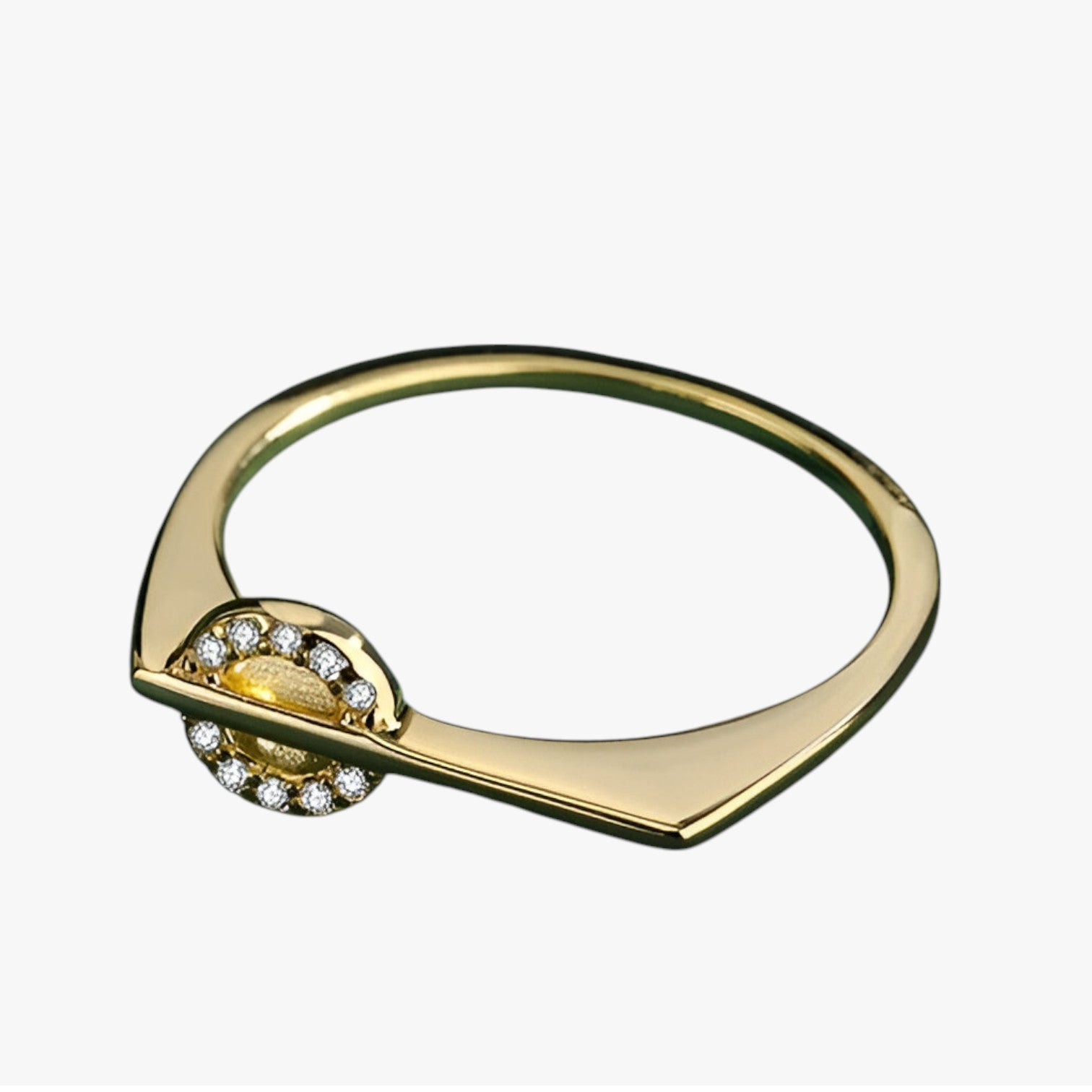 Giselle | Anelli di Coppia Creativi in Argento e Oro con Diamanti - - Ring Rings women ring womens ring - Concept Palermo