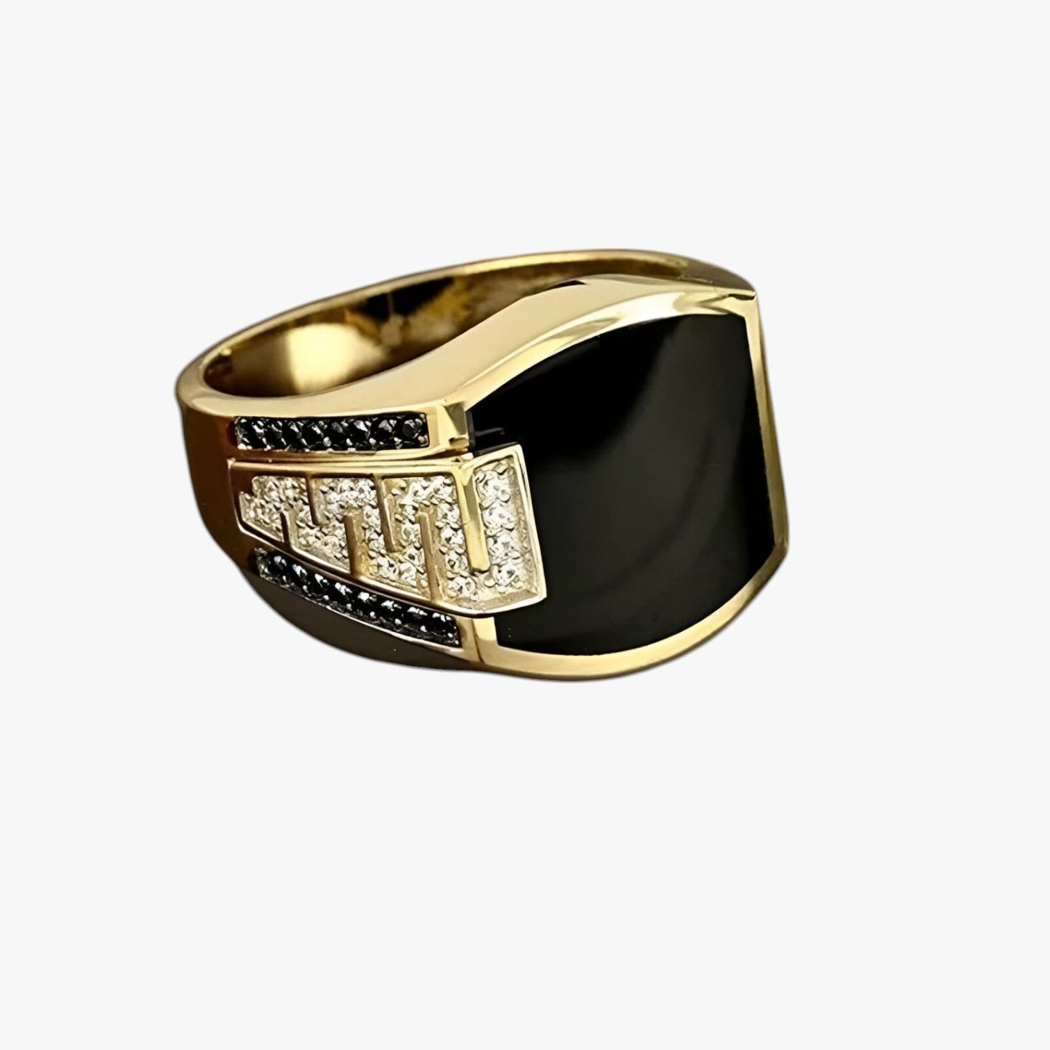Archie | Anello da uomo elegante - Luccicante dorato con look punk di lusso - - mens accessory mens ring Rings - Concept Palermo