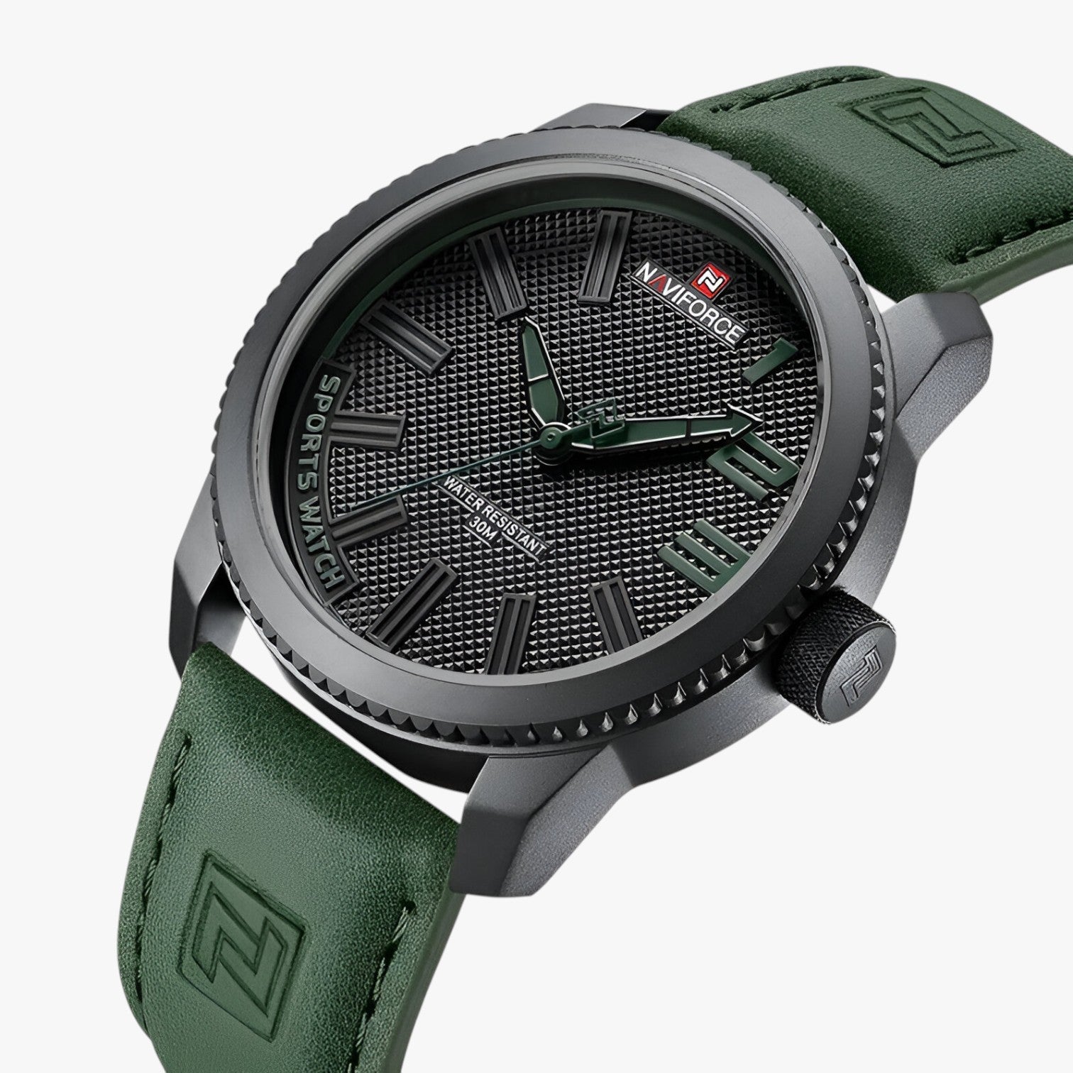 Asher | Orologio sportivo elegante e impermeabile da uomo - verde nero - mens watch watch for men watches WATCHES FOR MEN - Concept Palermo