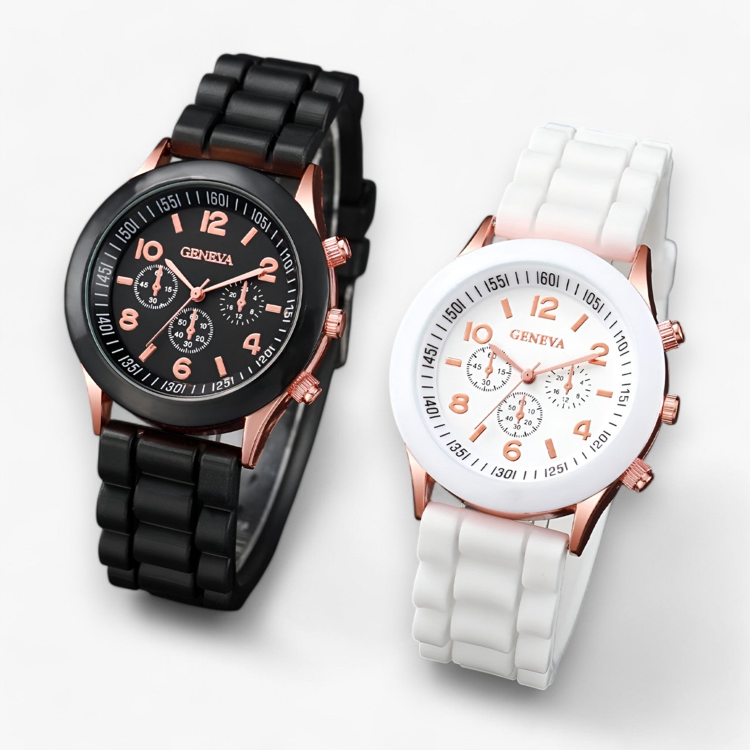 Eva | Set di orologi al quarzo stiloso con braccialetti a forma di cuore - - Gift Gifts for women valentines day gift watch watches - Concept Palermo