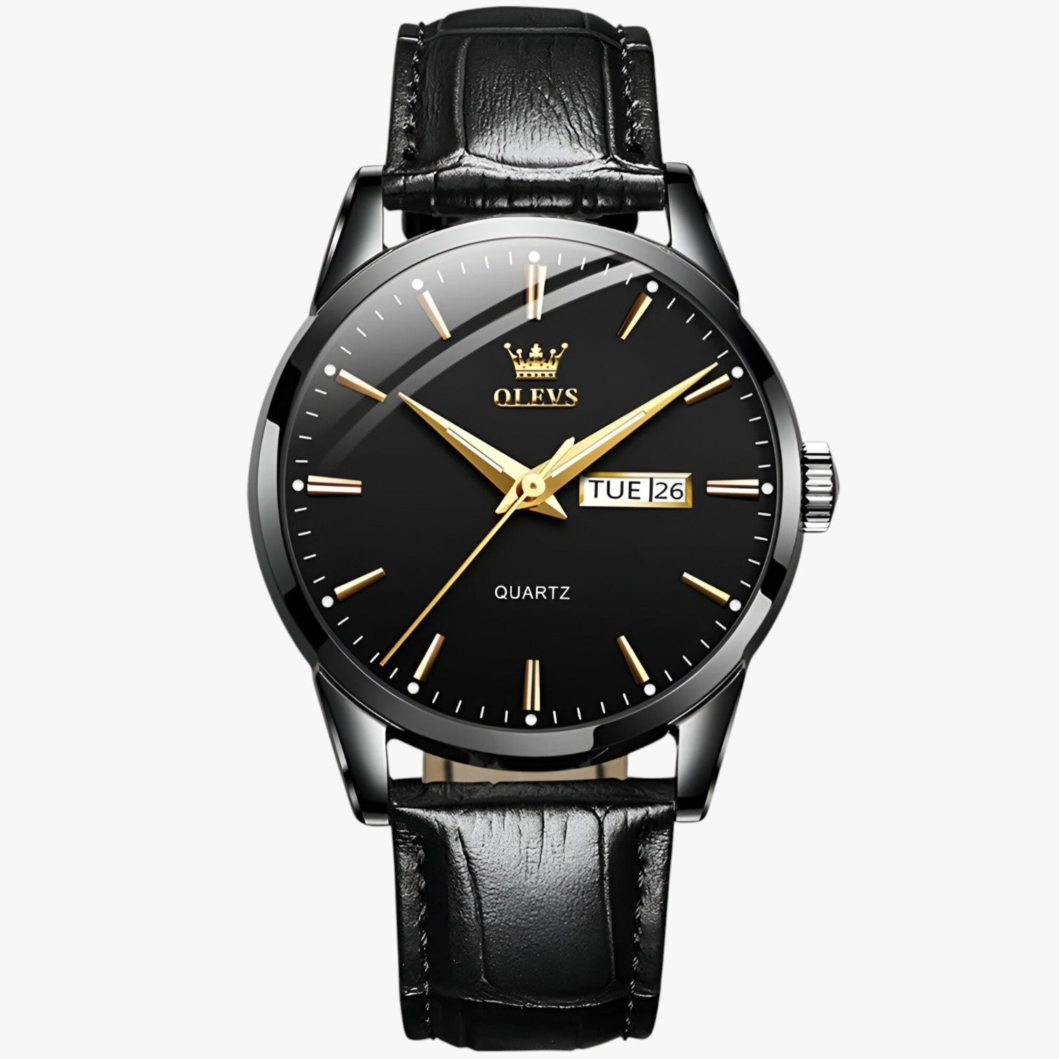 Antonio | Orologio classico in pelle impermeabile - Nero - watch watch for men watches WATCHES FOR MEN - Concept Palermo