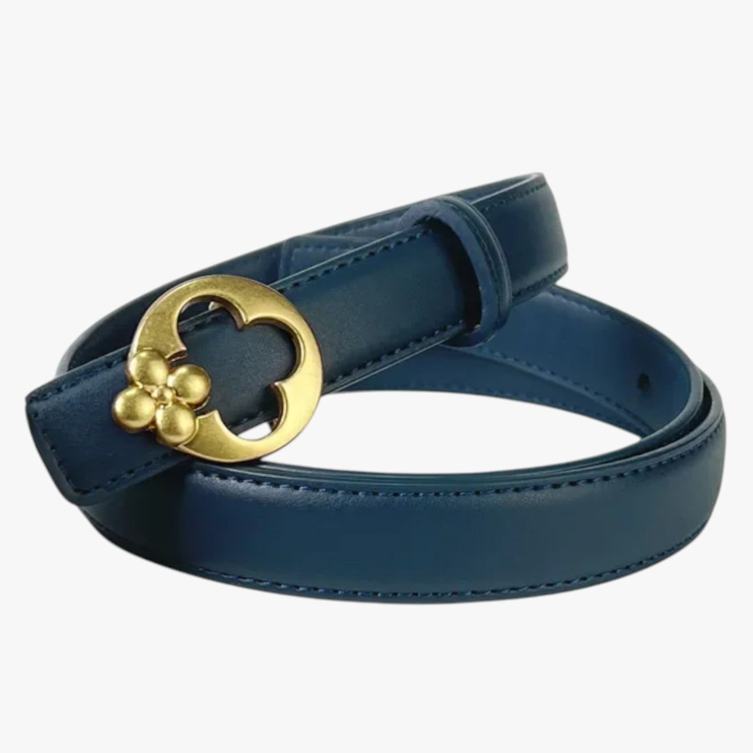 Iyla | Cintura Donna 2025 Eleganza Casual con Fibbia Designer - blu scuro 105cm-110cm - Belts waist belt for women Womens belt - Concept Palermo