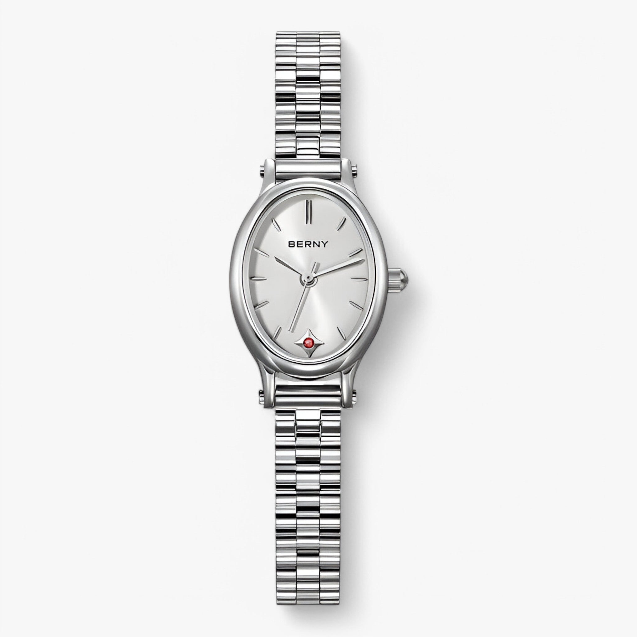 Ruby | Orologio con bracciale ovale minimalista - Bianca - female watch watch for women - Concept Palermo