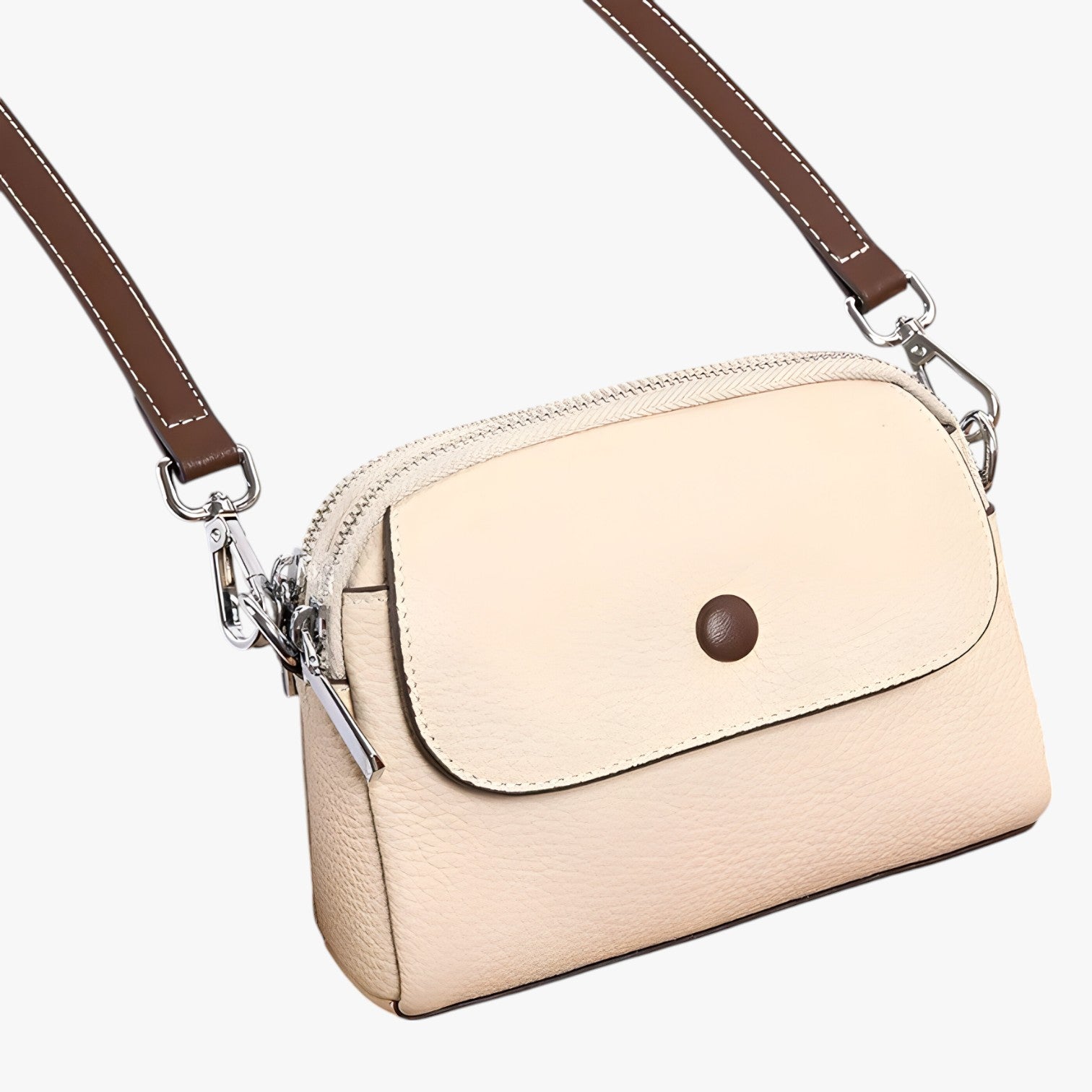 Valeria | Borsa a Spalla Donna Capiente e alla Moda - Bianco ape - bag Bags Shoulder Bags women bag women bags - Concept Palermo