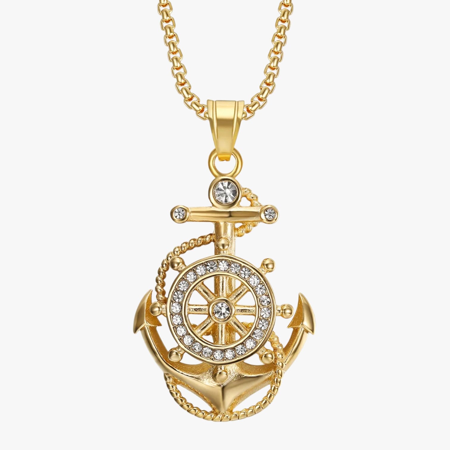Cairo | Collana ancora dorata vintage - Oro 60cm CINA - Fashion Necklaces necklace NECKLACES - Concept Palermo