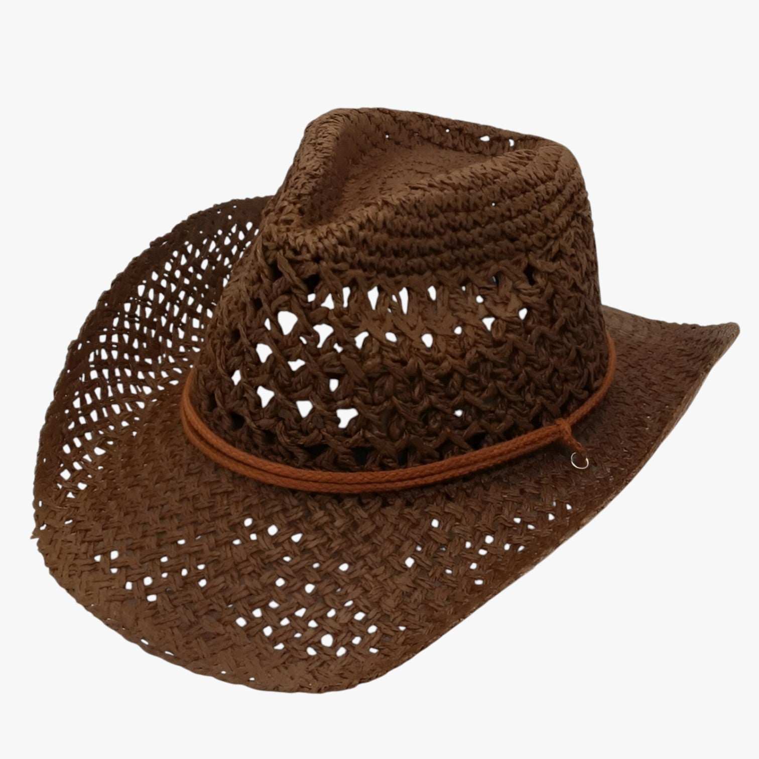 Veronica | Elegante e Protetta - Cappello da Sole Vintage Western per Donne - Colore caffè 55-58cm - Hat for girls summer hat Sun Hats women hat - Concept Palermo