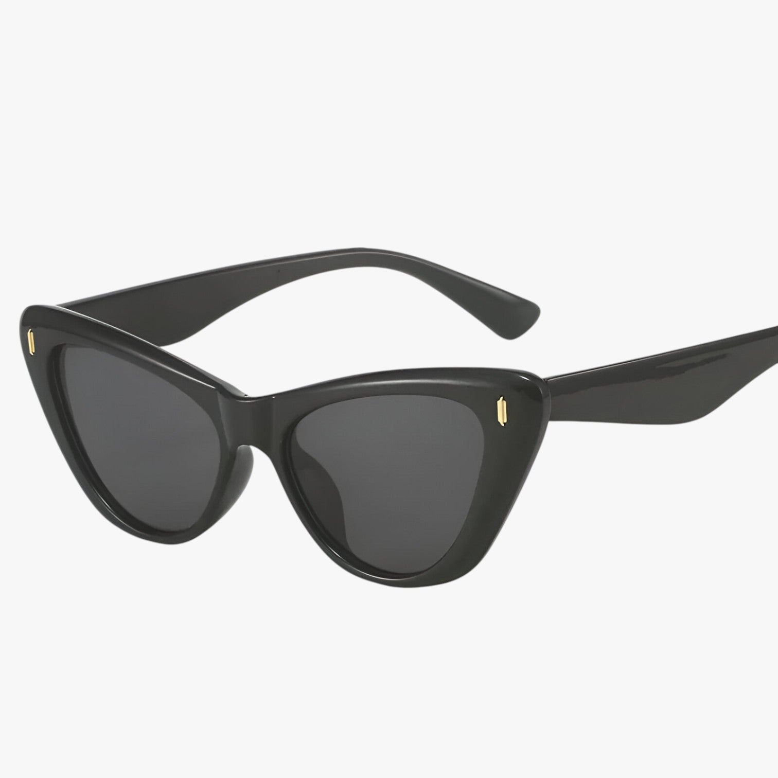Kamila | Vintage Chic - Occhiali da sole Cat-Eye Ovali per protezione UV - Nero grigio MULTI - Fashion Sunglasses polarized sunglasses women Sunglasses - Concept Palermo
