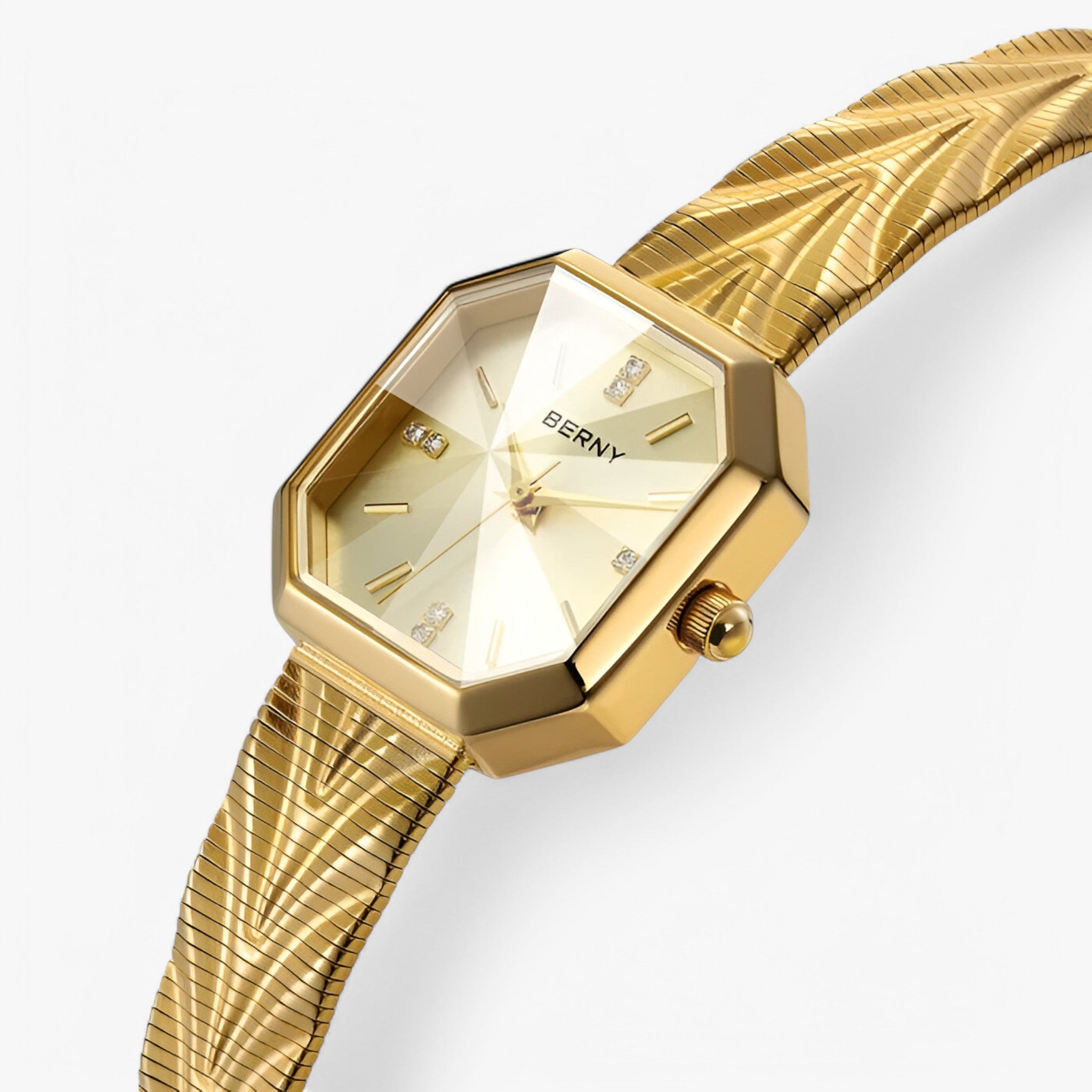 Elisa | Orologio ottagonale in oro di lusso - - female watch watch for women - Concept Palermo