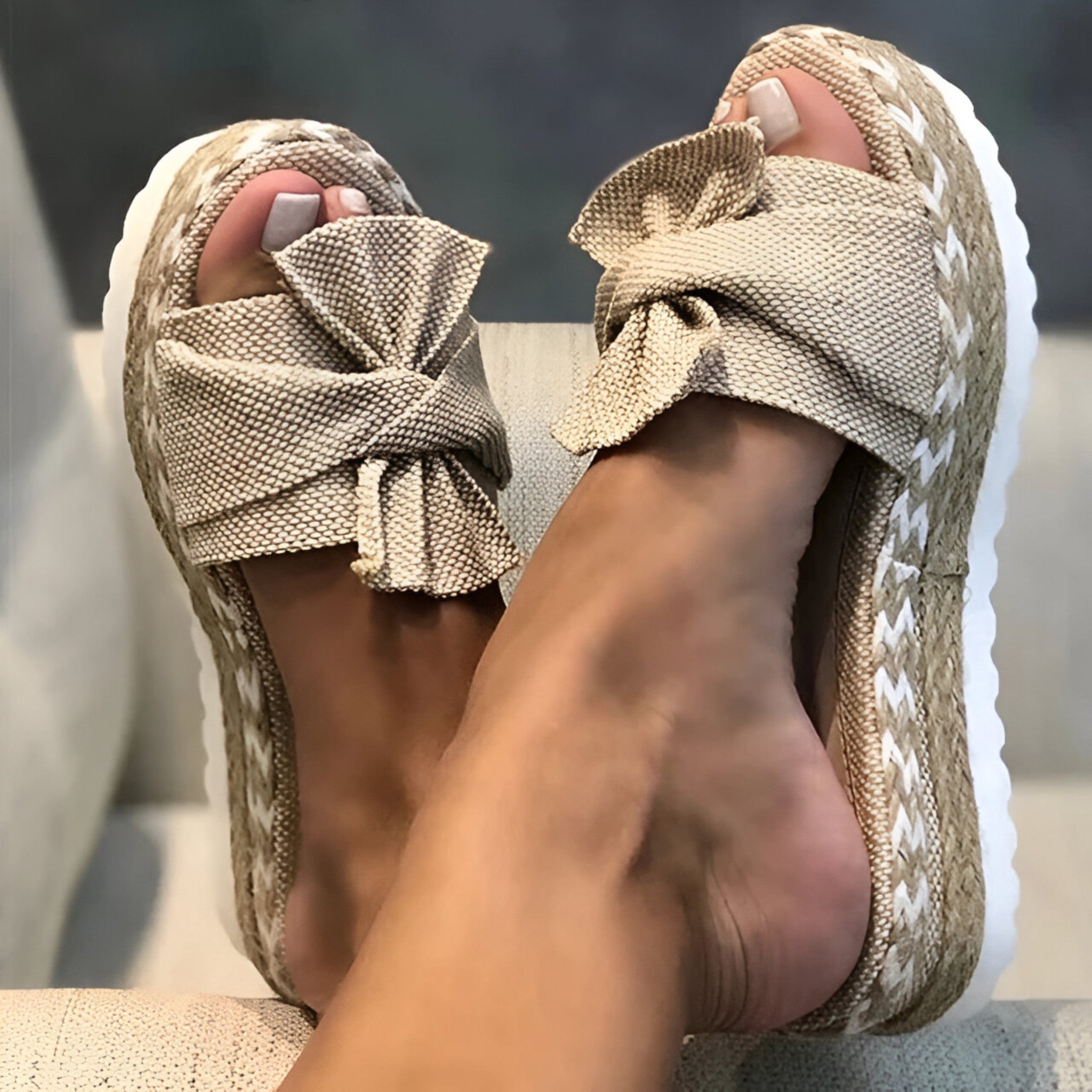 Sarah - Sandali Rosa Pastello da Donna - Beige - comfy sandals fashion sandals must-have sandals sandals - Concept Palermo