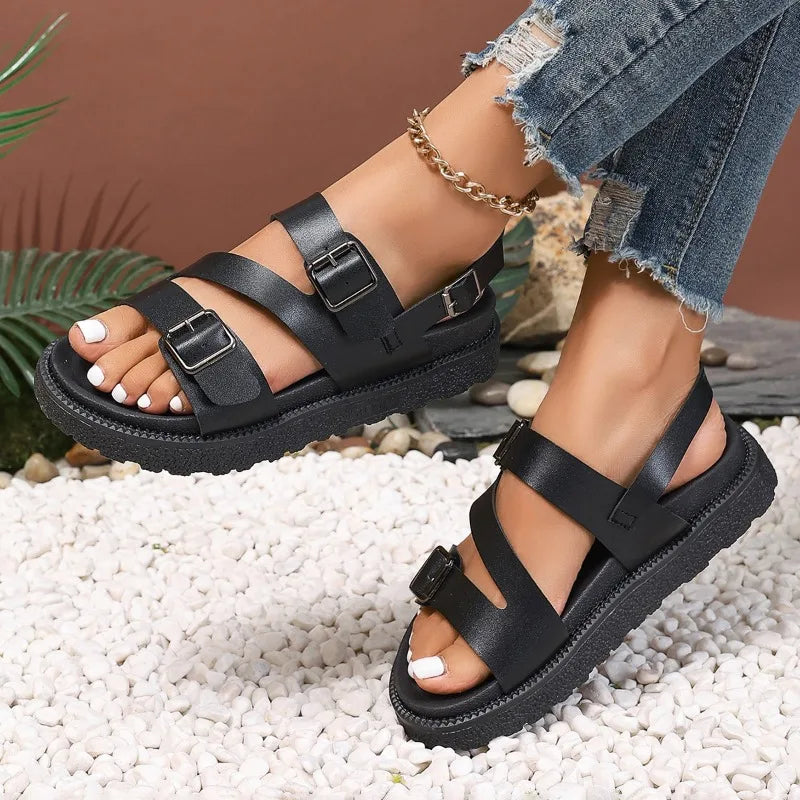 Amel™ - Sandali vegani in lona per l'estate - - Footwear sandal women - Concept Palermo