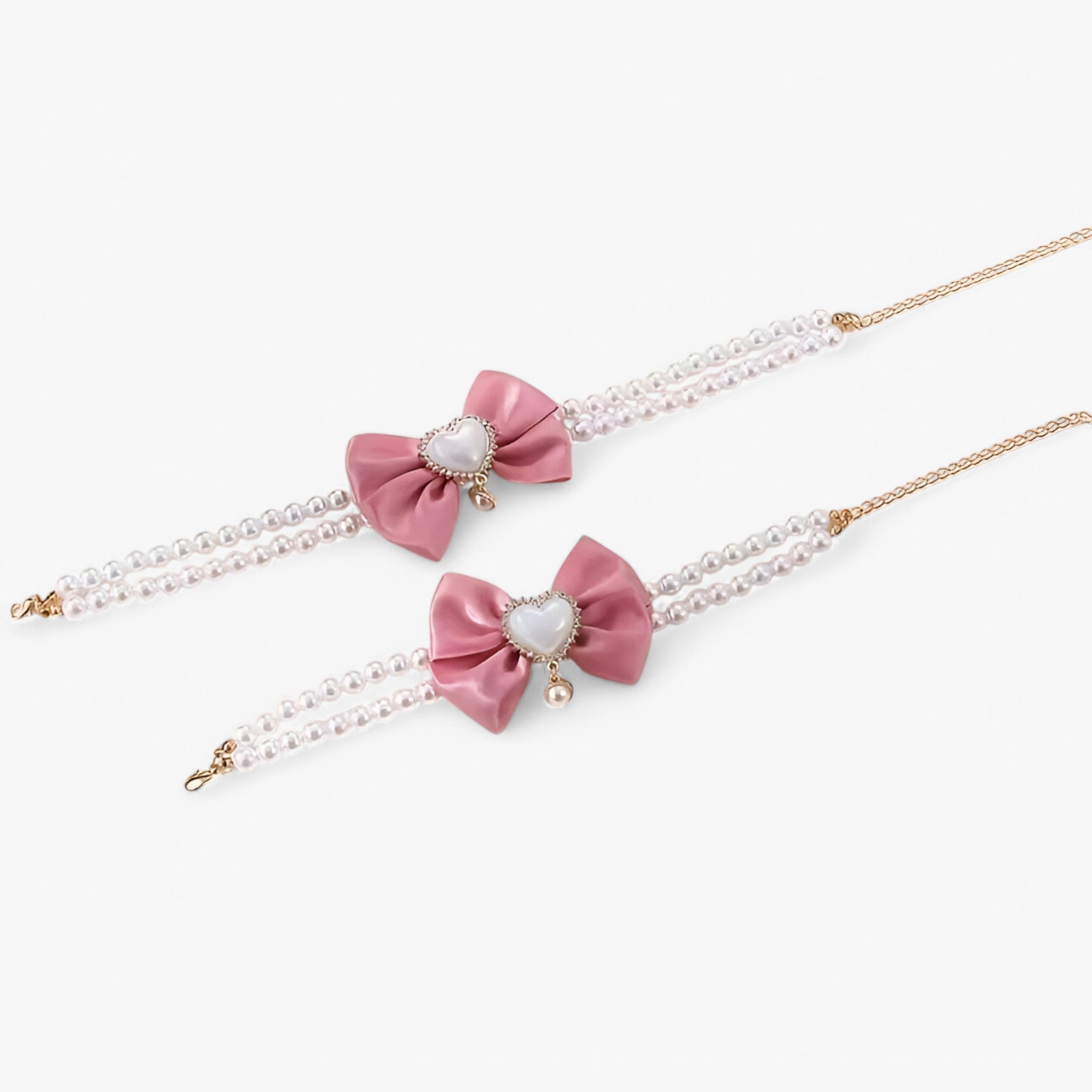 Ruby | Collana Regolabile a Doppio Strato con Ciondolo a Cuore - - - Concept Palermo