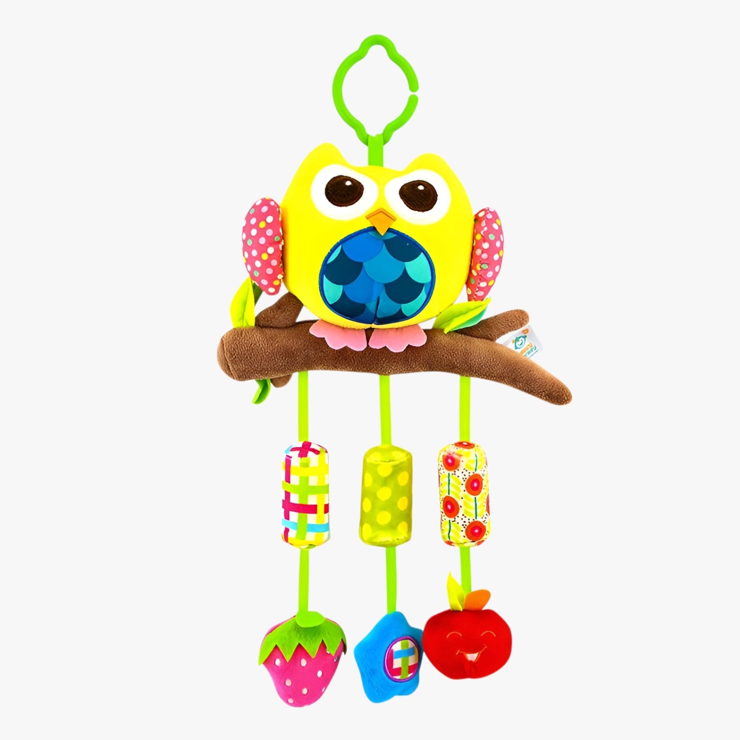 Jinx | Sonagli Morbidi da Passeggino per Sviluppo Sensoriale - Gufo-Giallo - baby toys toys TOYS AND GAMES - Concept Palermo