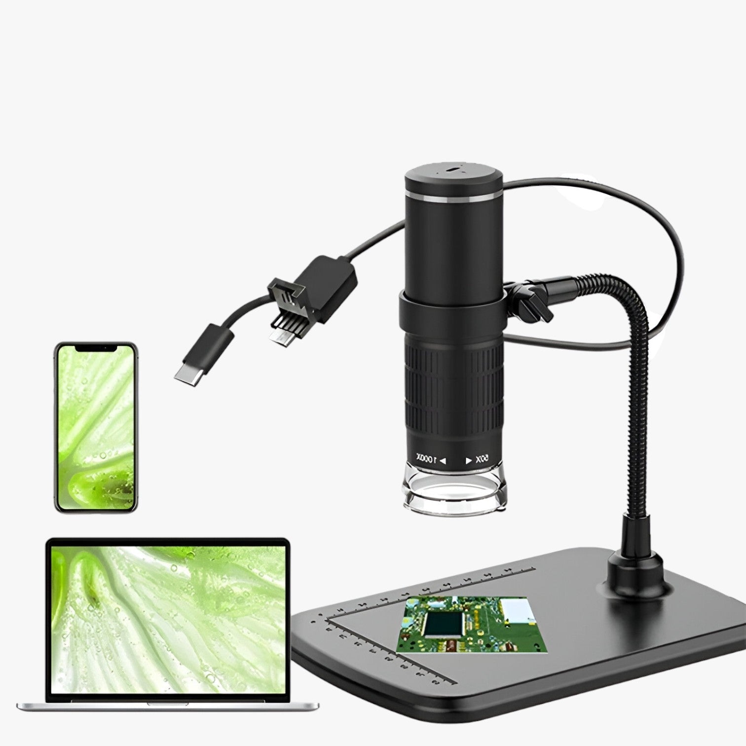 Jaxson | Microscopio digitale 3-in-1 1000X – Visualizzazione sempre precisa - - camera gadget - Concept Palermo