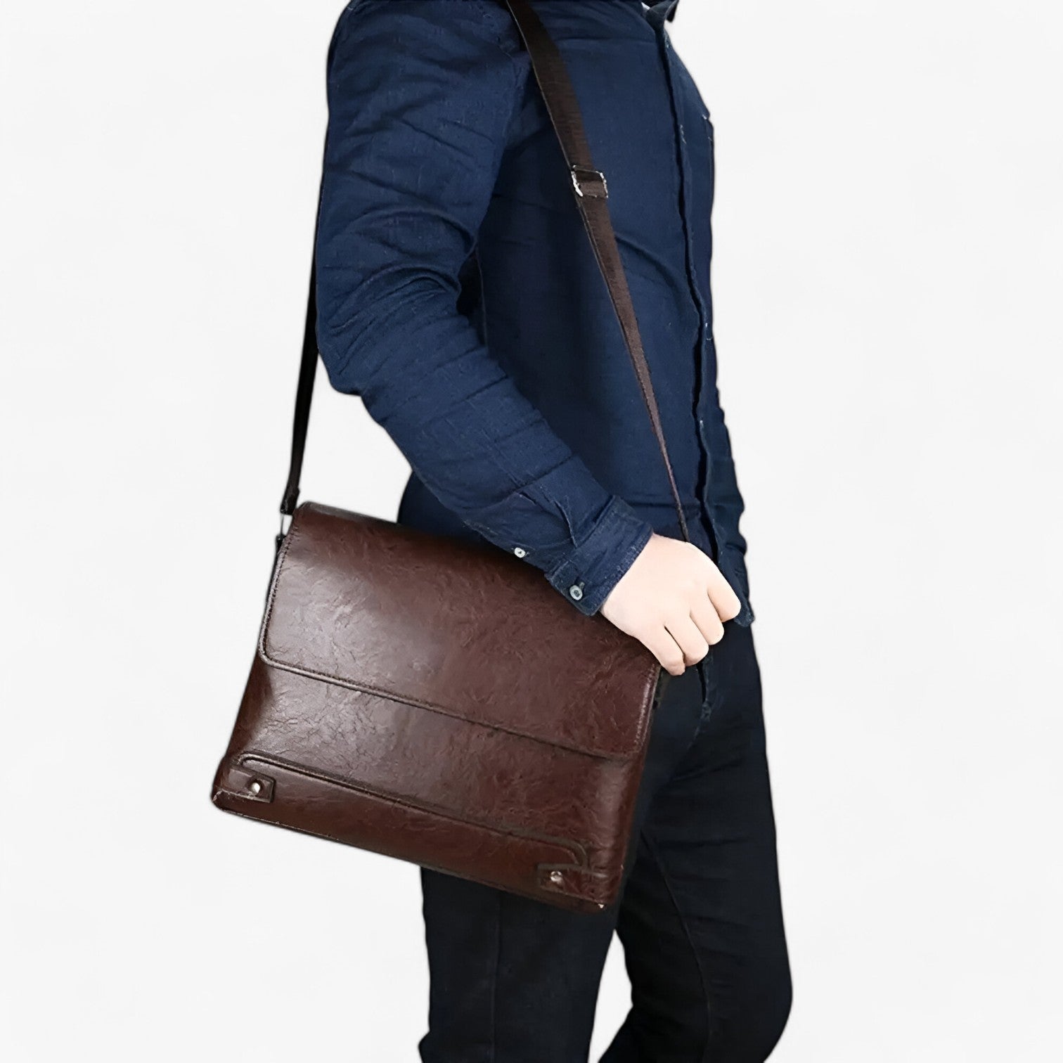 Thiago | Borsa per laptop in PU con funzionalità business elegante - - bag Leather Bag mens bag - Concept Palermo