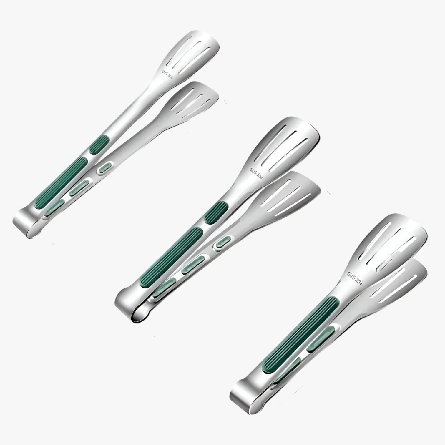 Alec | Pinze antiscivolo per alimenti: presa e controllo per ogni pasto - 3PCS - Kitchen kitchen accessory kitchen tools - Concept Palermo