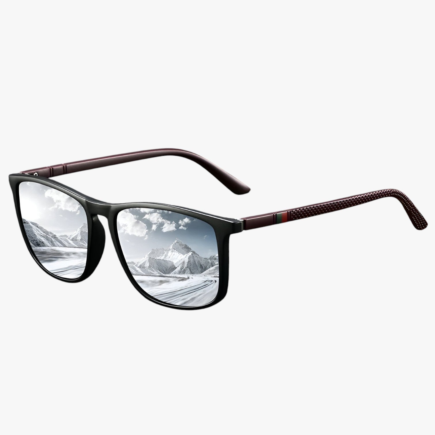 Jasper | Occhiali polarizzati vintage a strisce - Specchio Argento - Fashion Sunglasses mens sunglasses Sunglasses - Concept Palermo