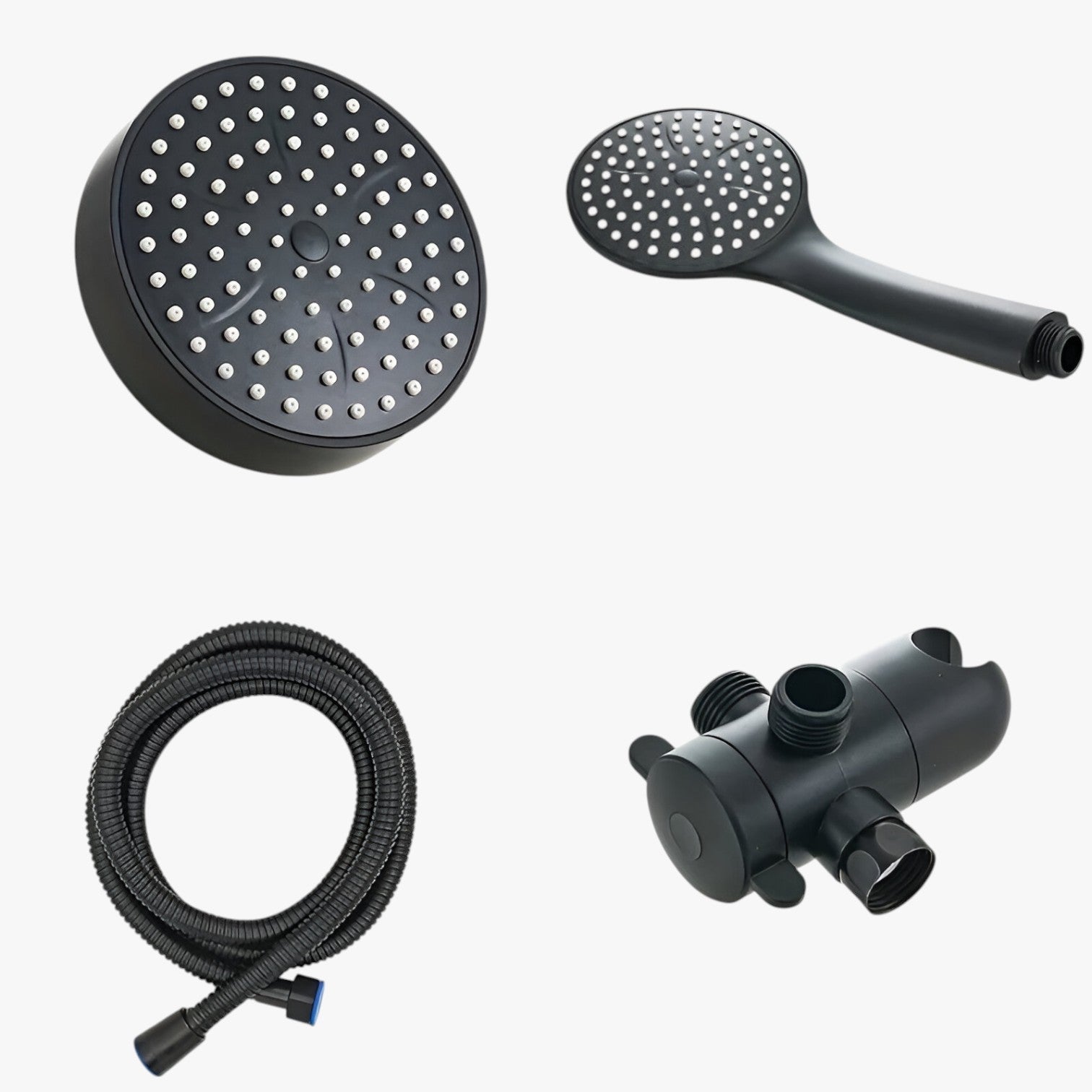 Cecil | Doppia doccia – per un getto d'acqua lussuoso e rinfrescante - Nero 4 pollici - bathroom - Concept Palermo