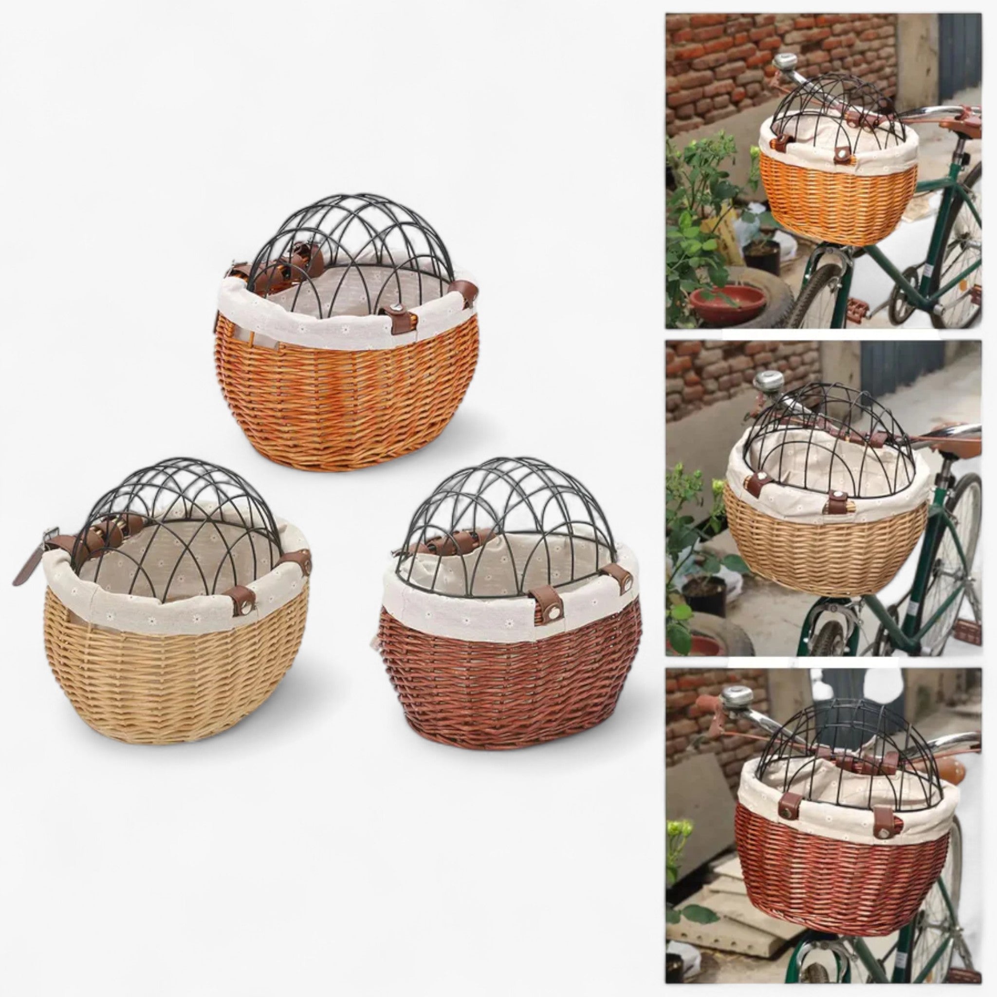 Cestino per Bicicletta per Cani sulla Parte Anteriore - - basket for dogs bike basket - Concept Palermo