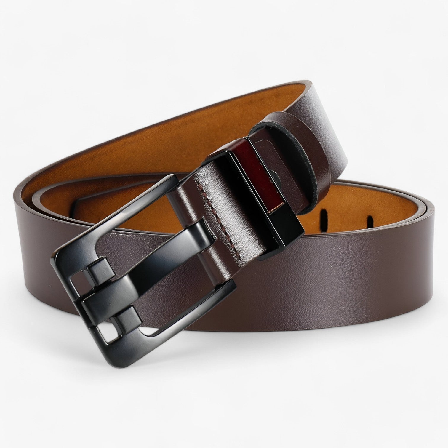 Jaxson | Cintura da Uomo in Pelle di Mucca - Elegante e Sostenibile per Ogni Occasione - - belts mens accessory Mens belt - Concept Palermo