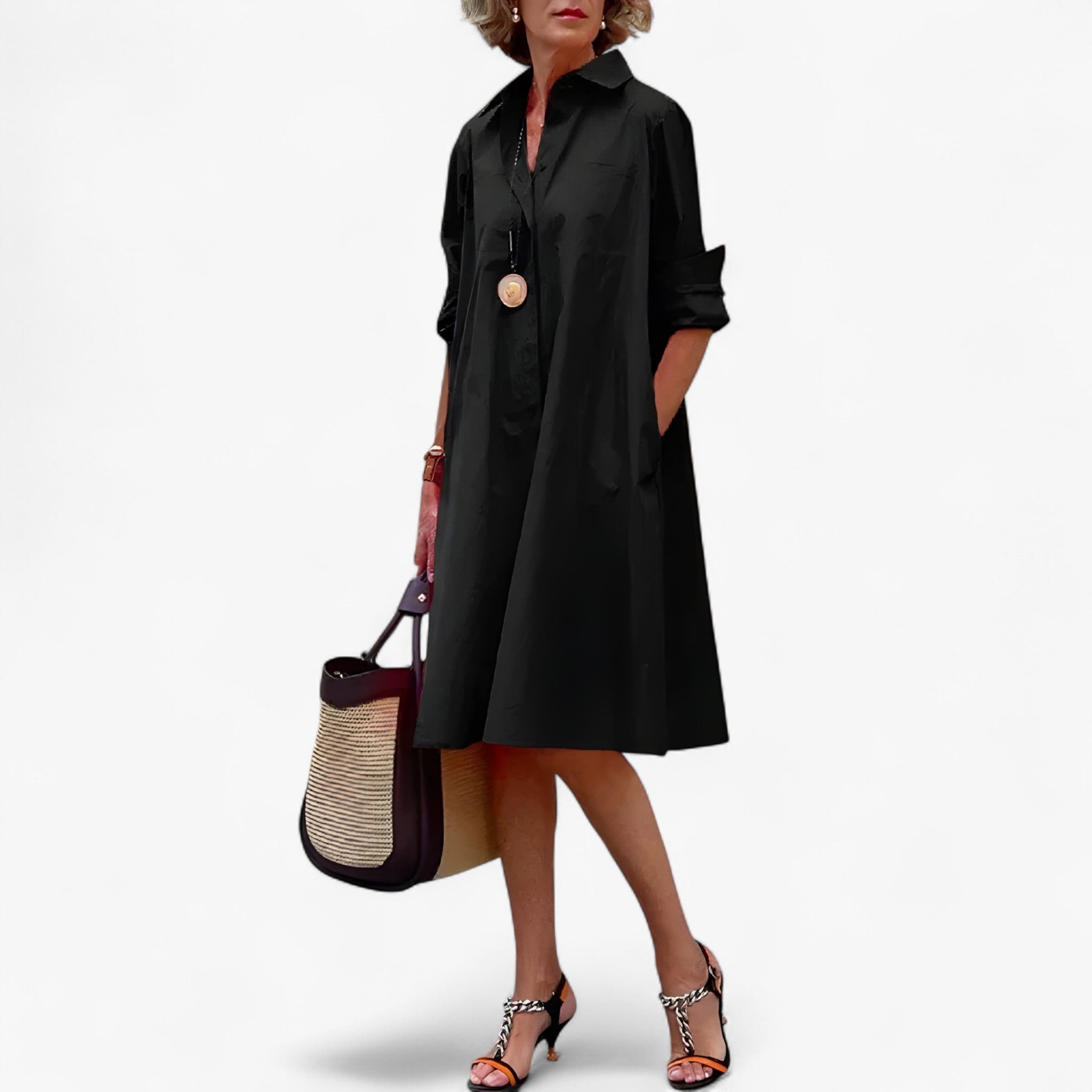 Elira | Abito Elegante – Raffinatezza che Illumina Ogni Occasione - Nero - abito elegante abito lungo moda femminile stile sofisticato vestito da sera - Concept Palermo