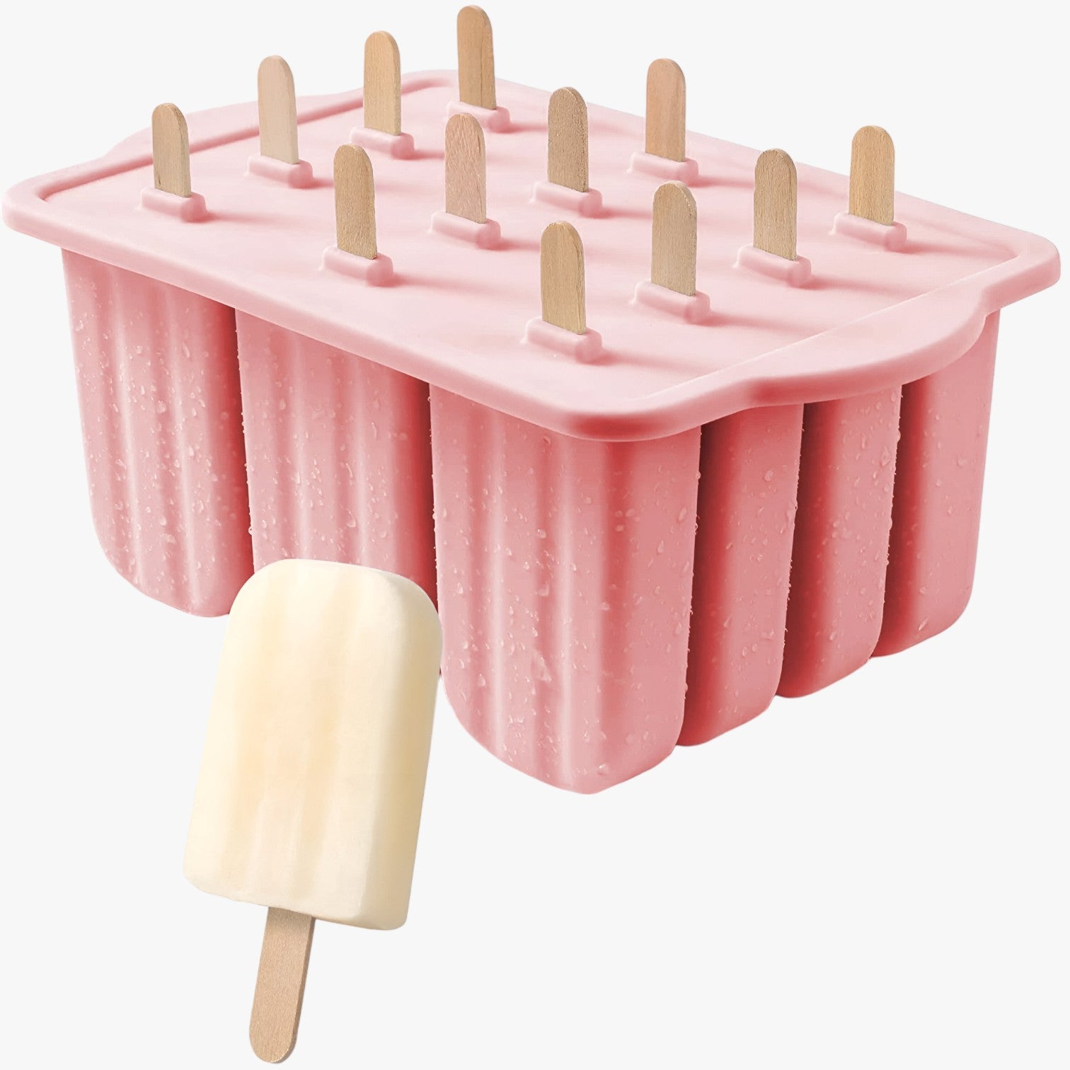 Sunny's | Stampi per Gelato Estivi – Facili Gelati Fai-da-te per Snack Rinfrescanti - 12 grid-rosa - Kitchen kitchen accessory kitchen tools - Concept Palermo